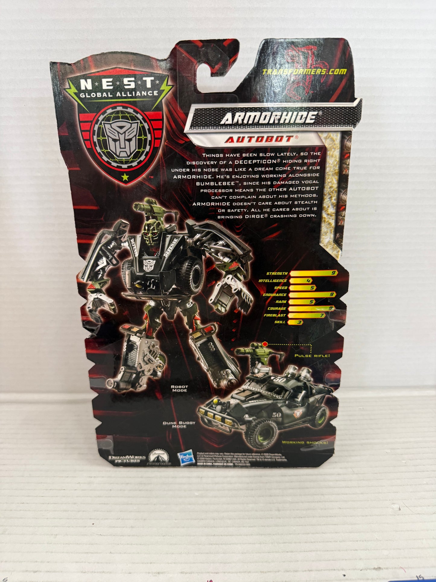 Hasbro Transformers Revenge of the Fallen Auotbot Armorhide Complete