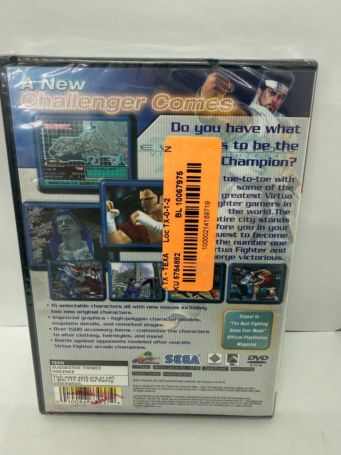 NEW SEALED Playstation 2 Greatest Hits Virtua Evolution Virtua Fighter 4 Sega