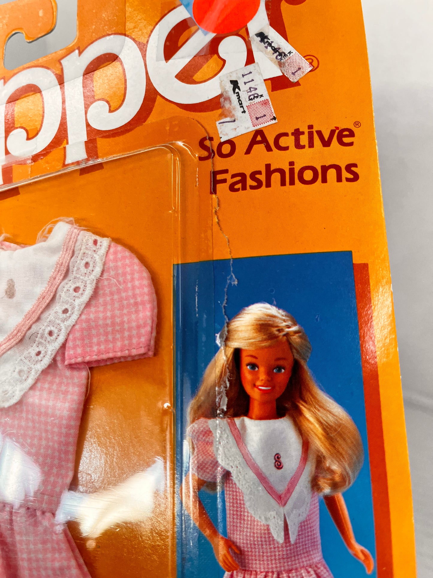 Skipper So Active Fashions 1985 Mattel #2237 PINK DRESS