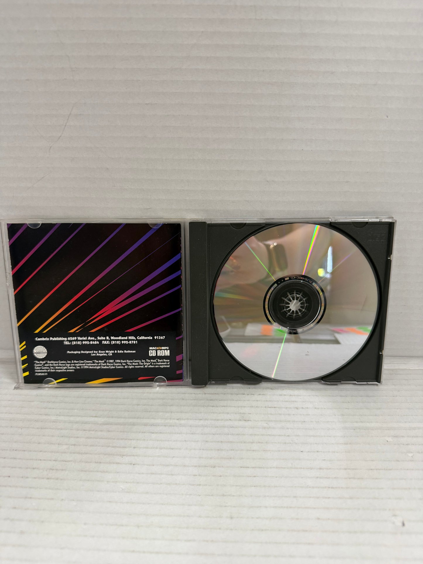 The Mask - The Origin - CD-ROM For Windows PC / Mac - 1994