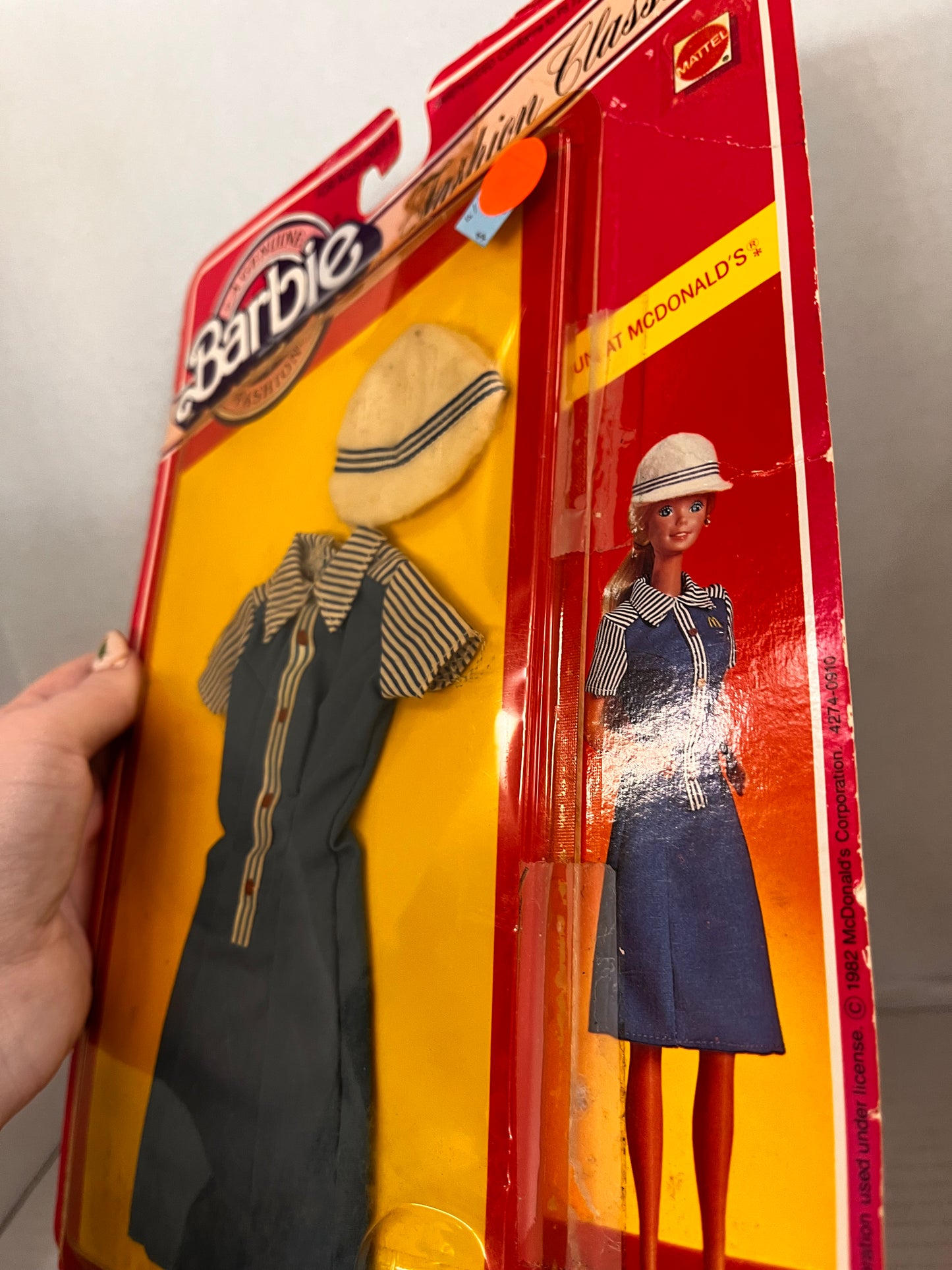 Vintage Barbie FUN AT MCDONALDS Uniform Fashion Classics Outfit 1982 No Shoes