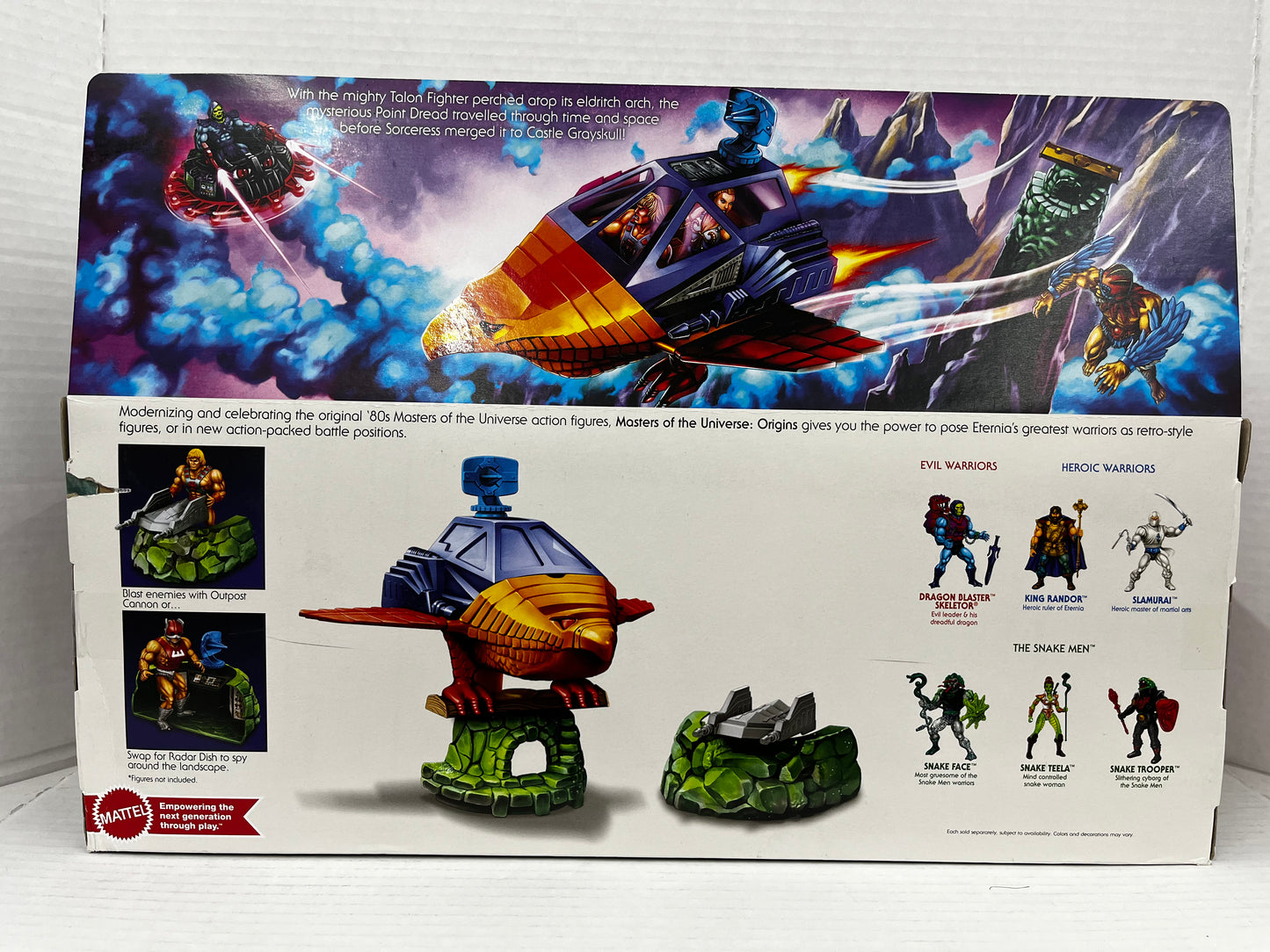 Masters of the Universe Origins MOTU Point Dread and Talon Fighter