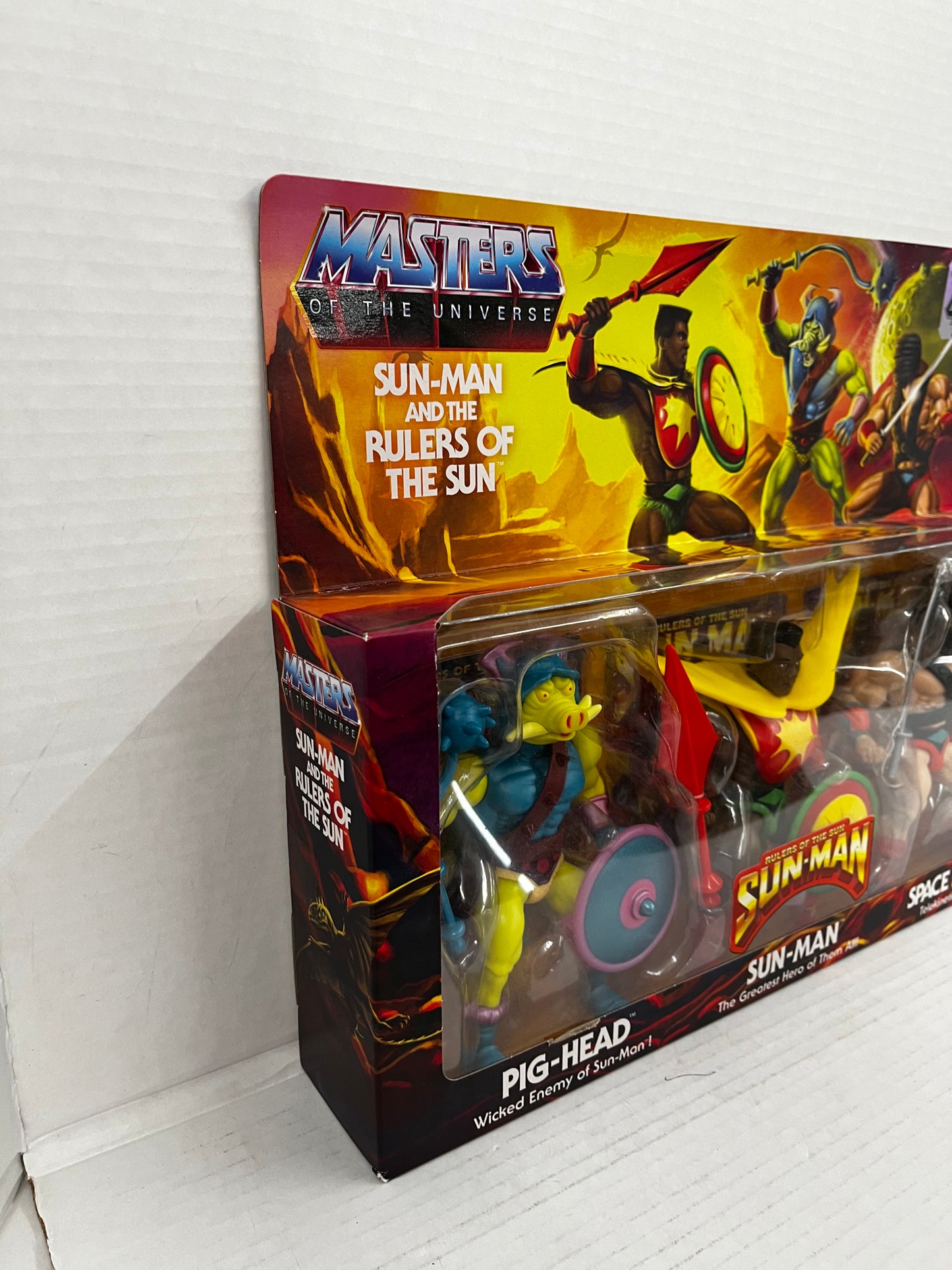 MOTU Masters of the Universe SUN-MAN RULERS OF THE SUN 3-PACK Pig Sumo 2022