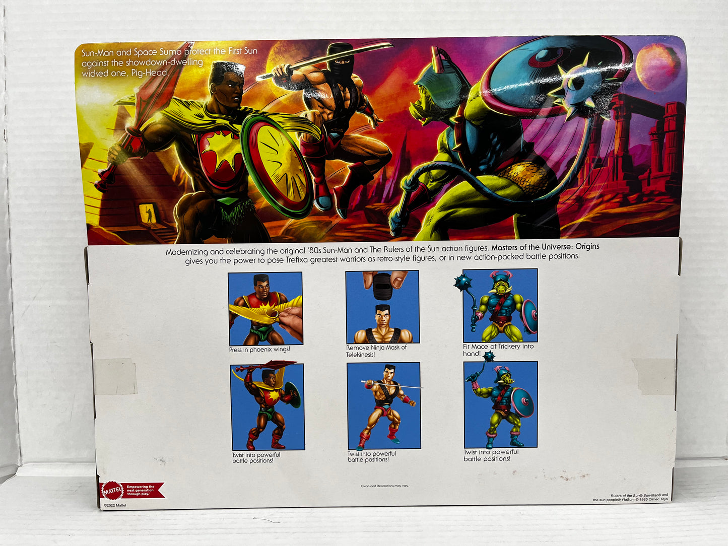 MOTU Masters of the Universe SUN-MAN RULERS OF THE SUN 3-PACK Pig Sumo 2022