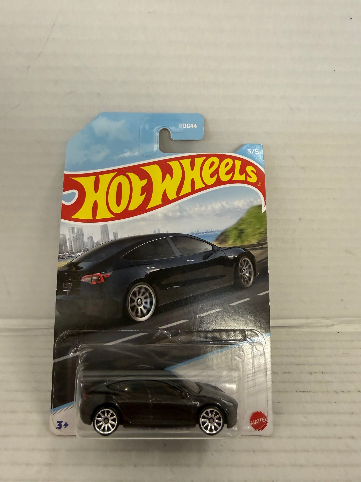 Hot Wheels Tesla Model 3 Black 3/5 2022 Luxury Sedans New in Original Package