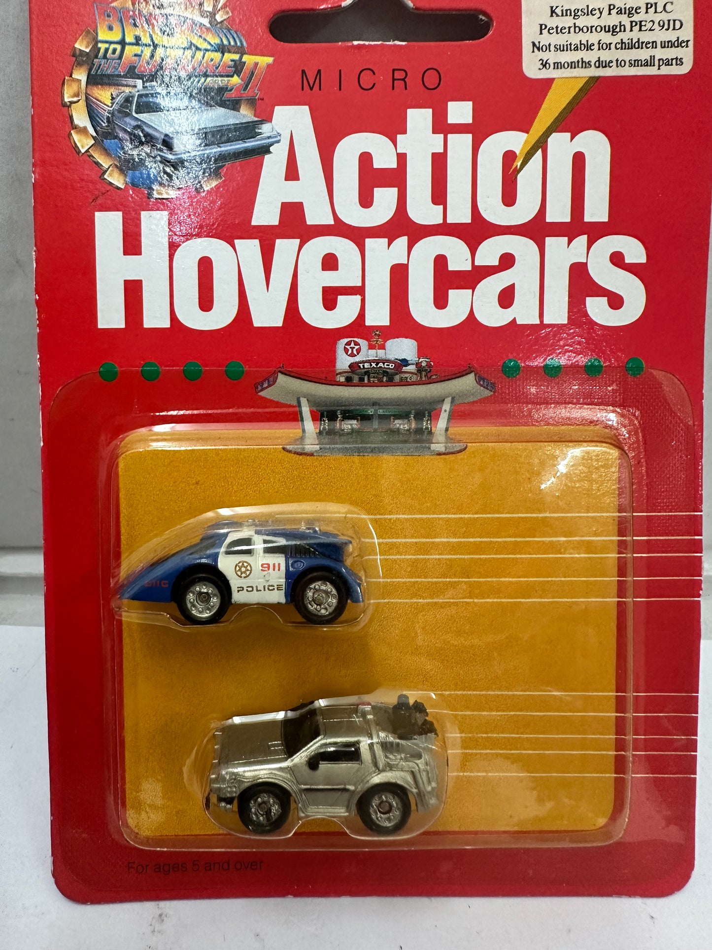 Back To The Future II Texaco Hoverport & Hovercars Premium Toys 1989 NEW