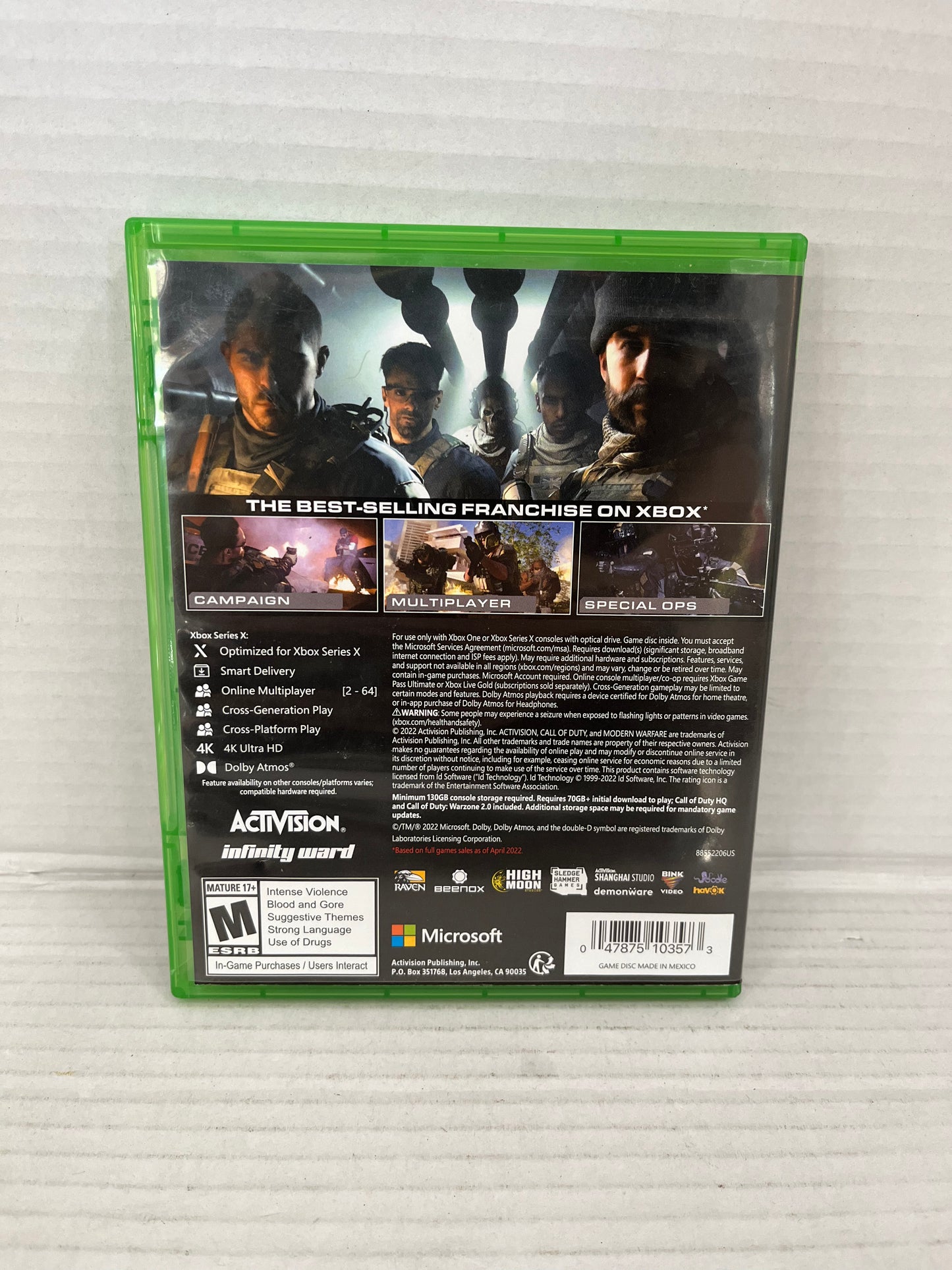 Call of Duty: Modern Warfare II MW2 - Xbox Series X / Xbox One Cross Gen Edition