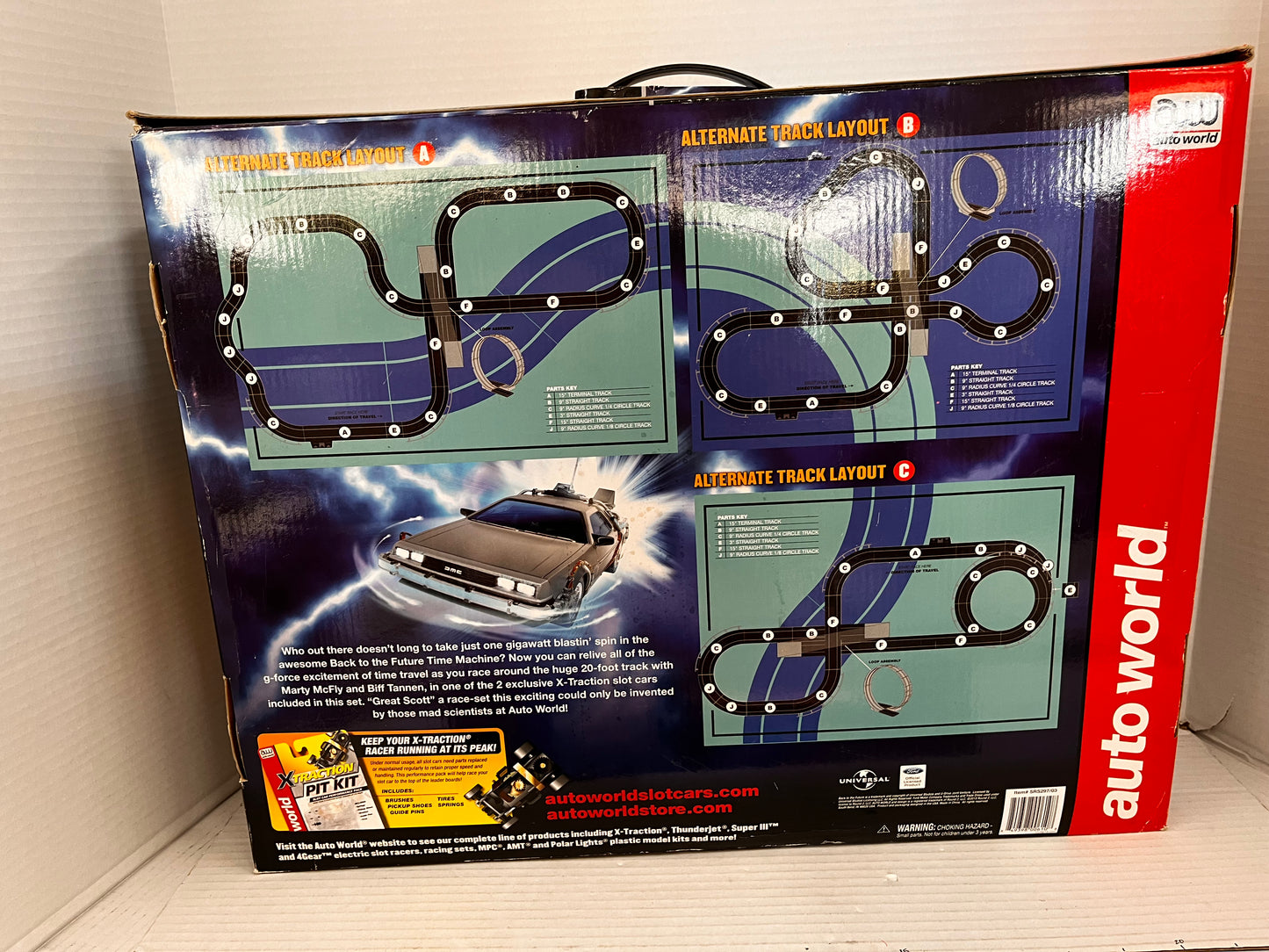 RARE! Back To The Future AW Extraction Slot Car Set