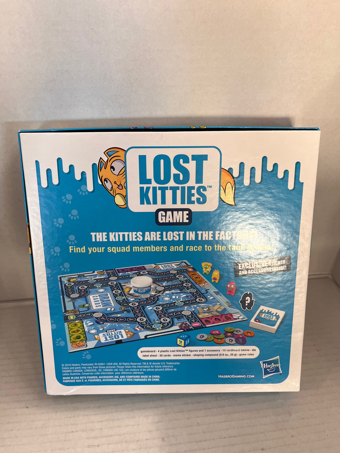 New Lost Kitties Board Game by Hasbro 2-4 Players Ages 5+