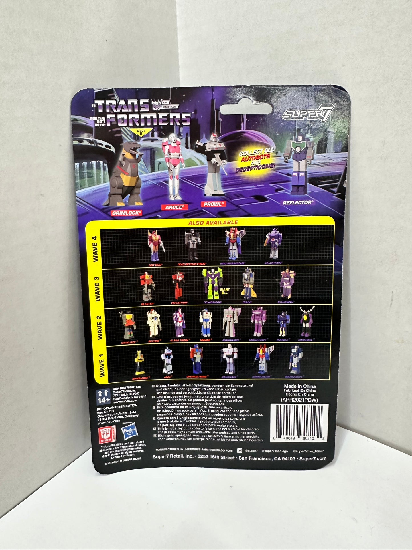 Super7 Transformers Reflector ReAction Figures Wave 5 Action Figure