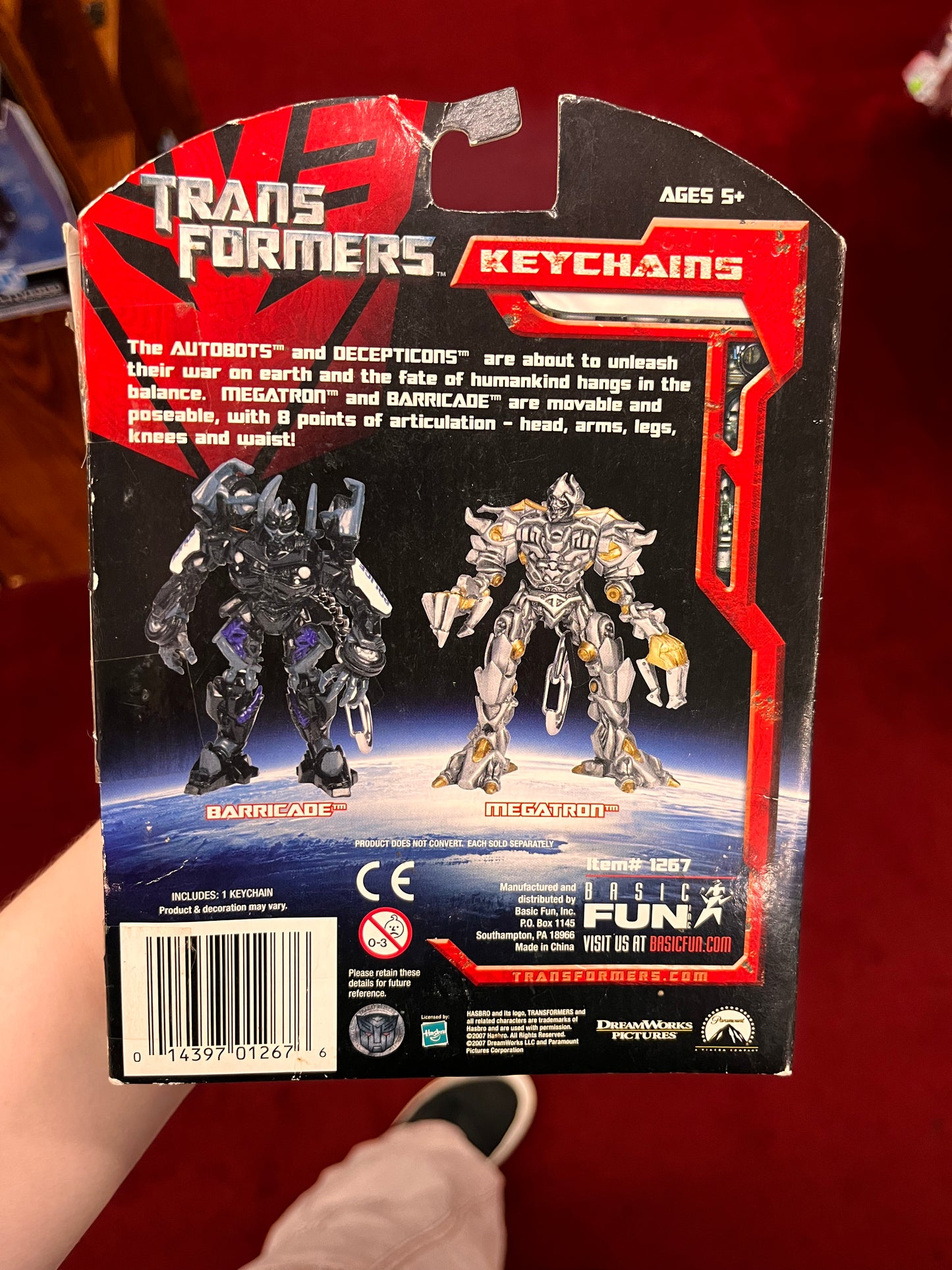 The Transformers Movie Decepticon MEGATRON Keychain Hasbro 2007