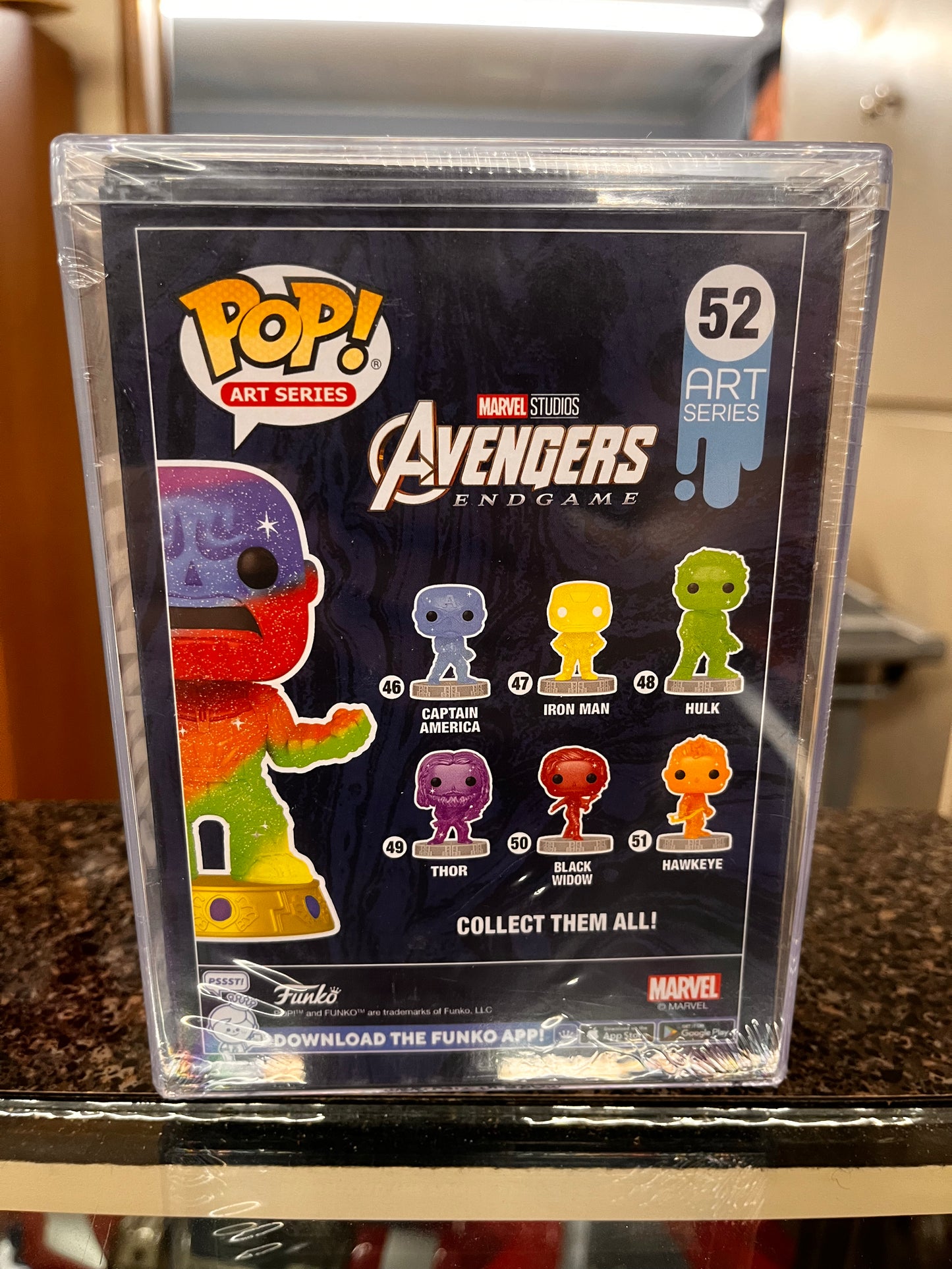 Thanos Marvel The Infinity Saga Funko Pop! Art Series Vinyl Figure #52