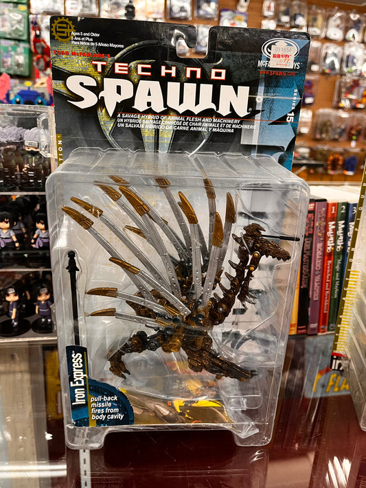Techno Spawn IRON EXPRESS 8" Action Figure Mcfarlane 1999 NEW in Box