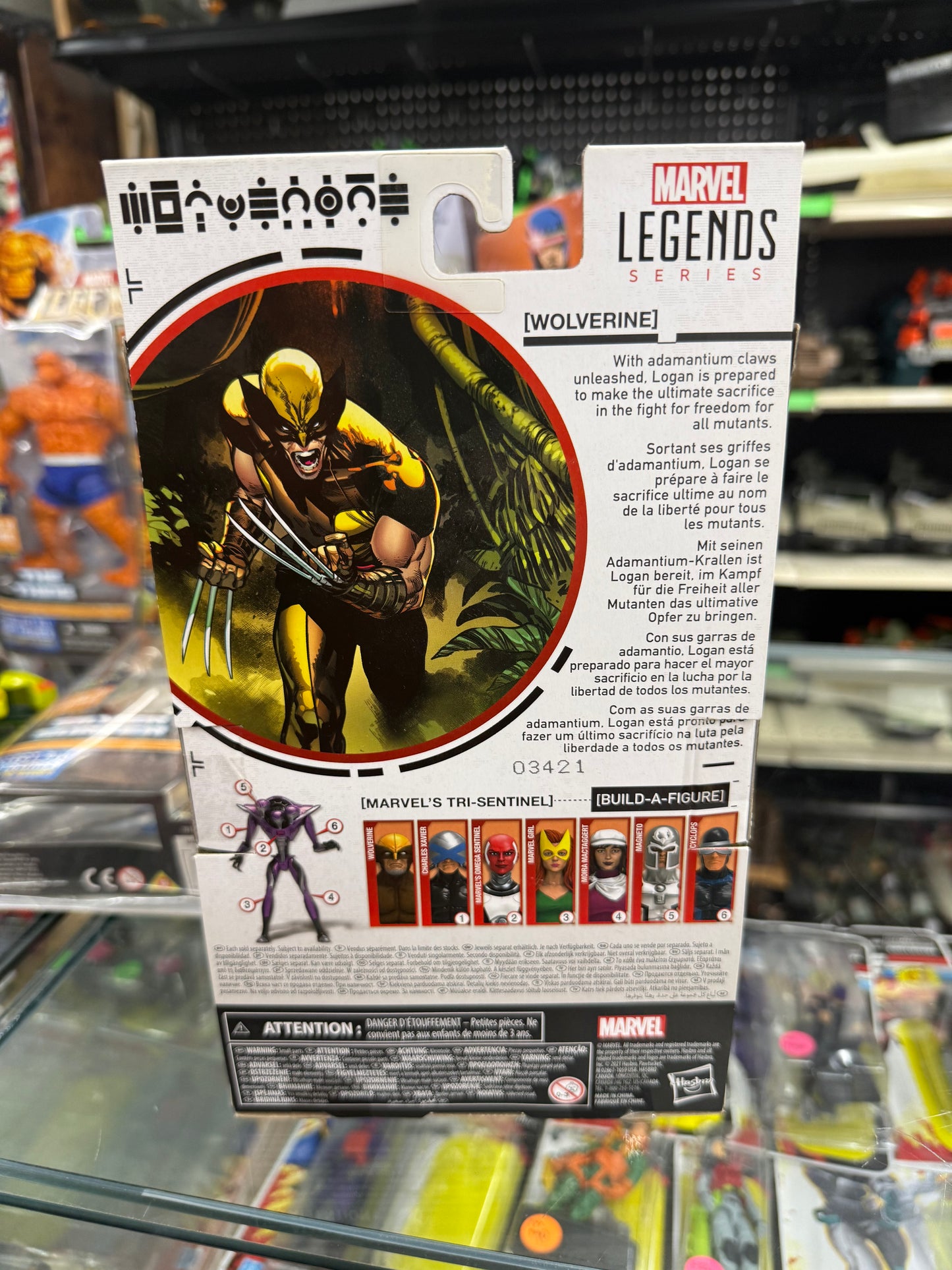 Marvel Legends Wolverine Action Figure | Tri-Sentinel BAF | NEW