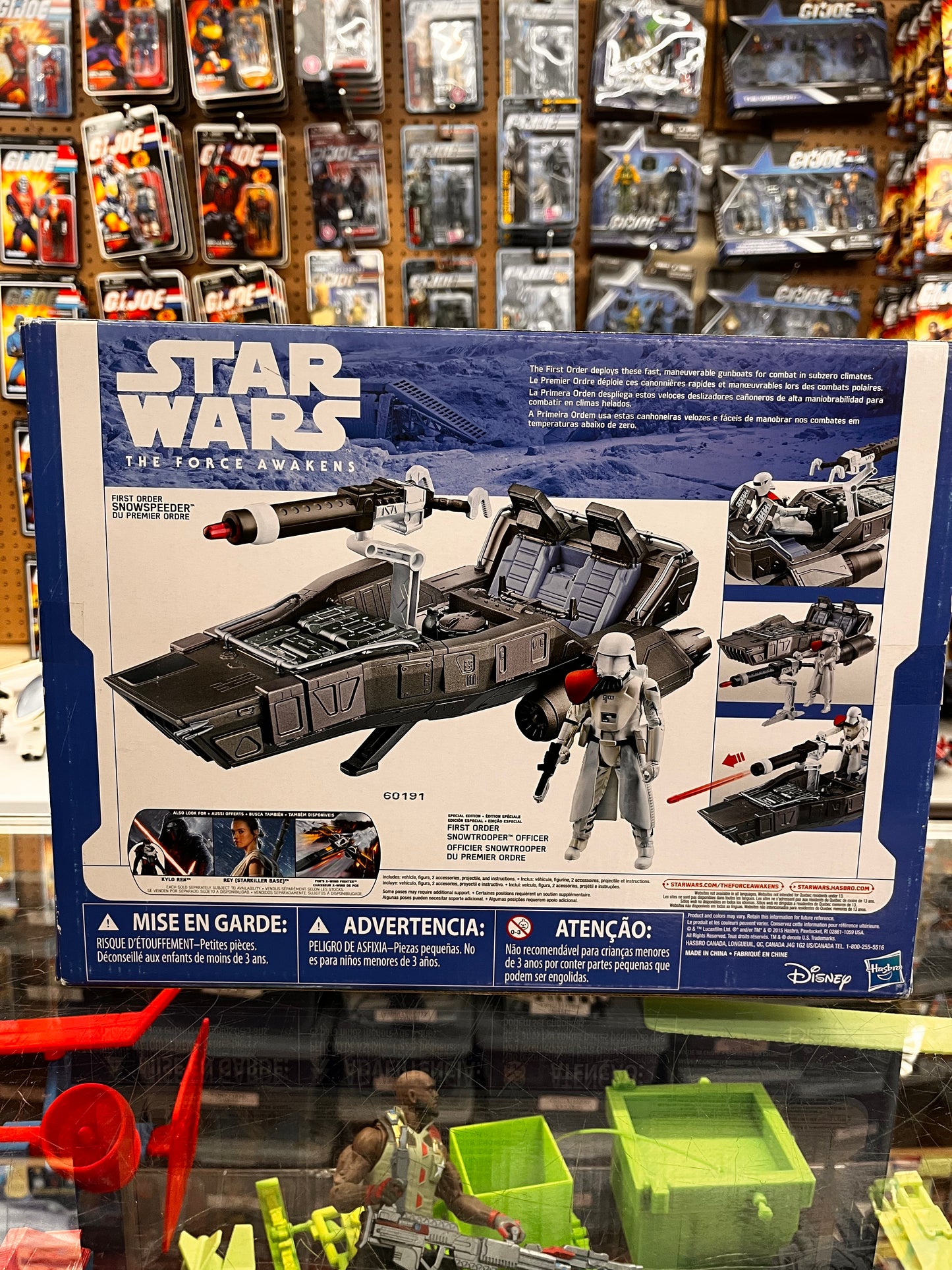 Star Wars Force Awakens Snowspeeder Hasbro First Order Snowspeeder & Figure NEW