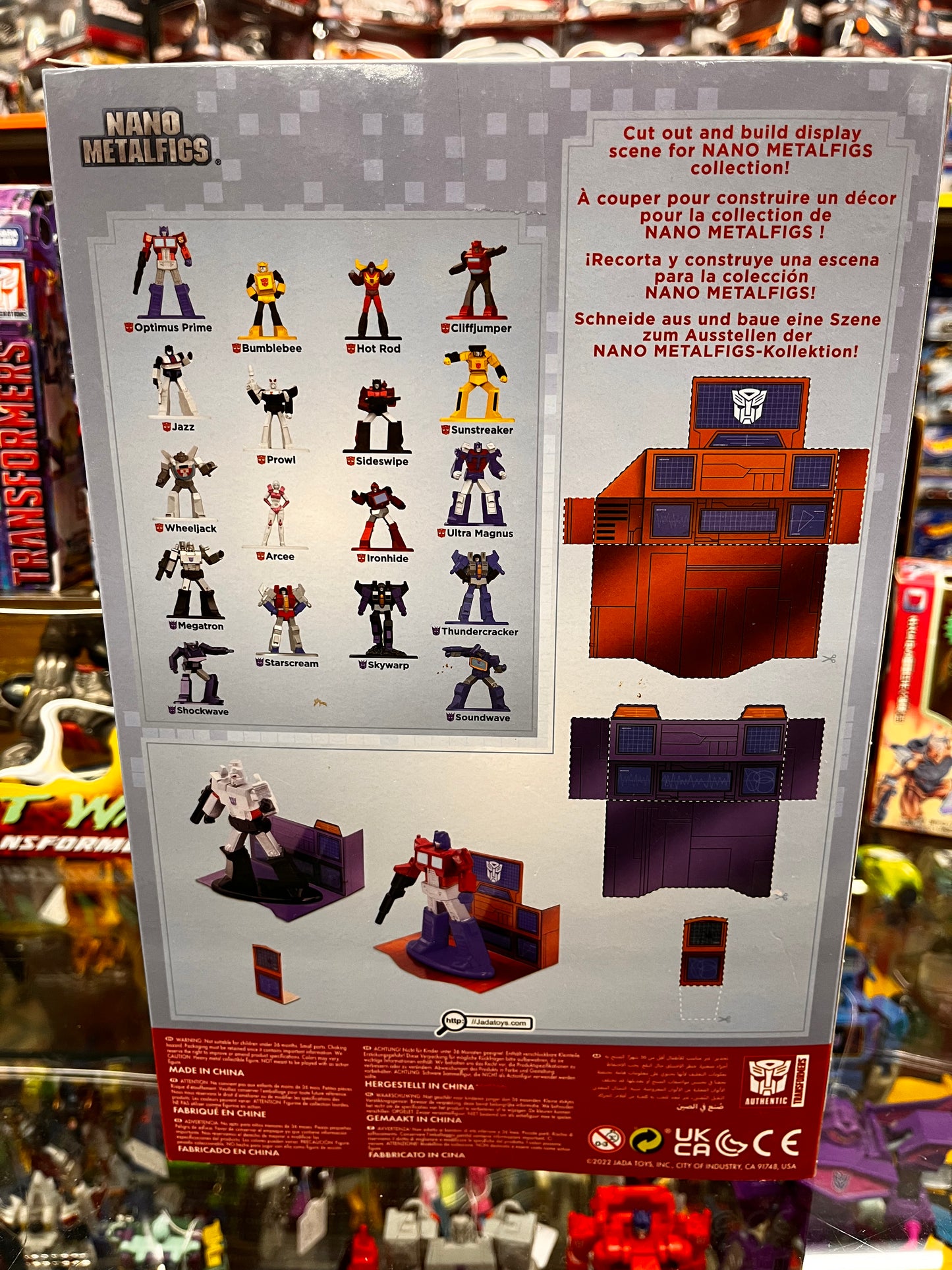 Transformers Nano Metalfigs Diecast Collector Set Jada Toys New in Box