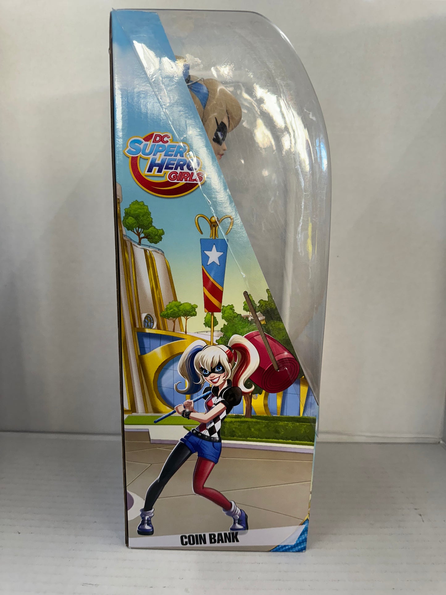 DC Super Hero Girls HARLEY QUINN Figure 14" Coin Bank