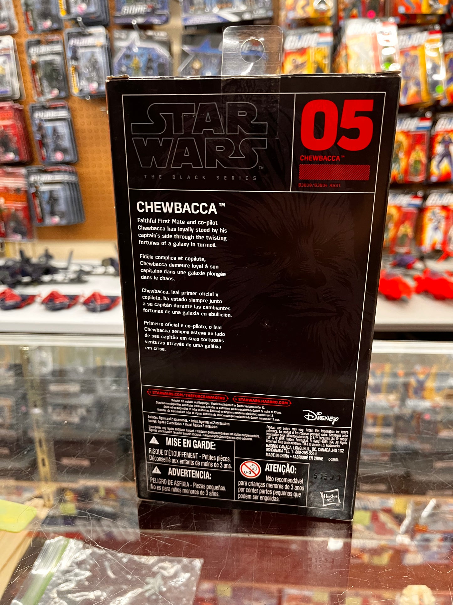 Star Wars Black Series 05 Chewbacca 6 Inch Scale Action Figure 2015 Hasbro