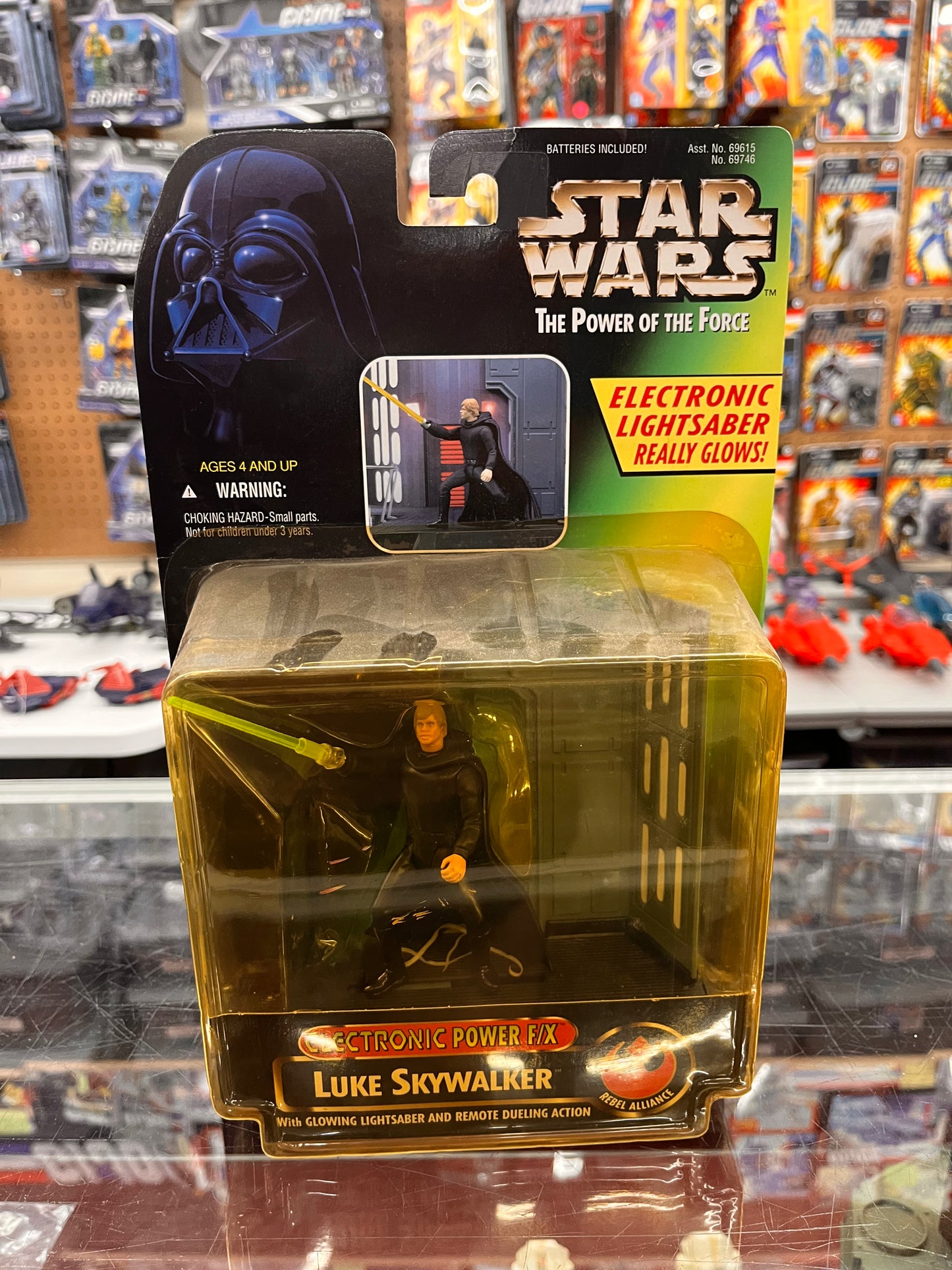 STAR WARS Power of the Force Electronic Power F/X Luke Skywalker Kenner 1996
