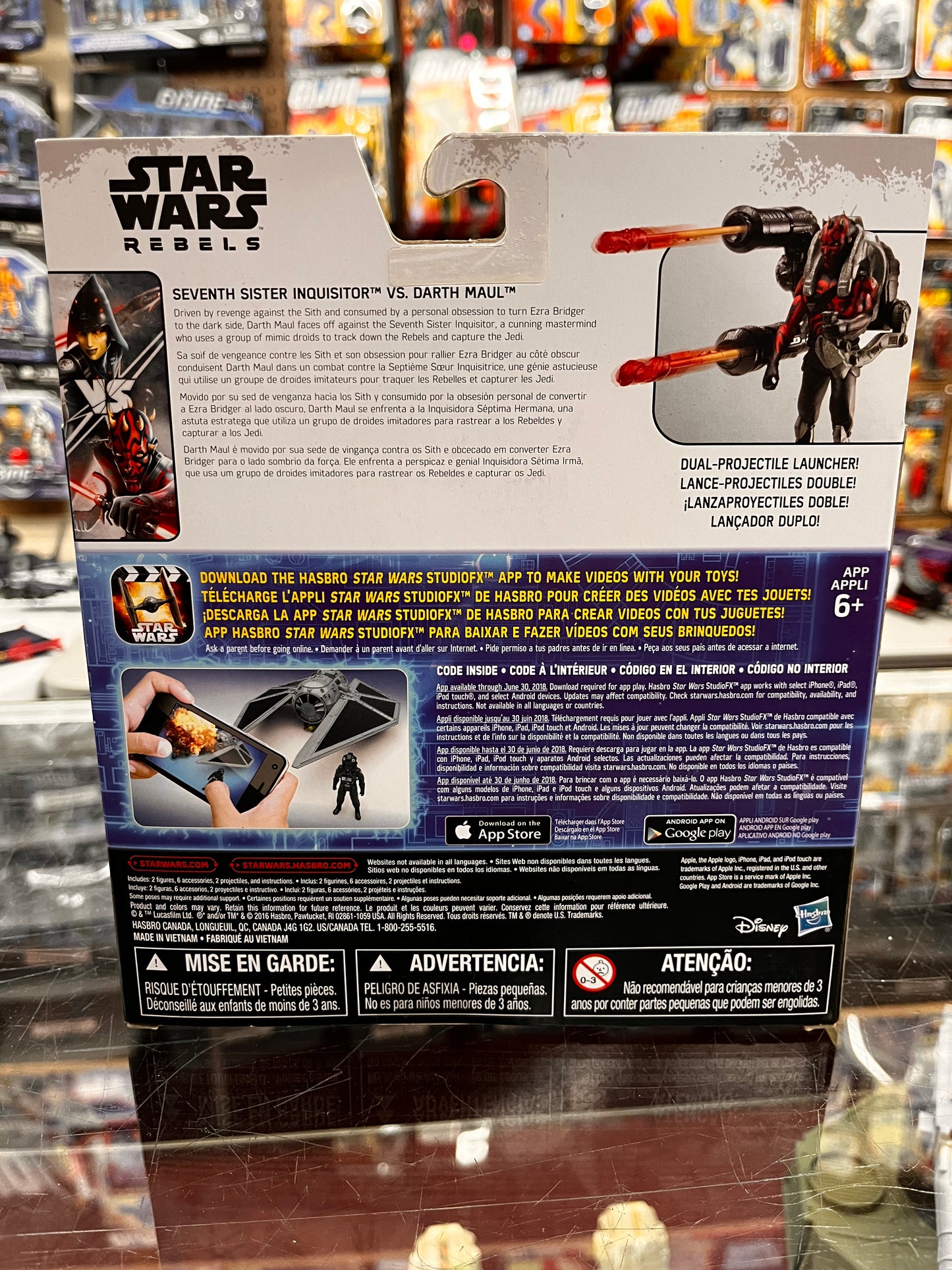 Star Wars Rebels Seventh Sister Inquisitor & Darth Maul 3.75" Action Figures New