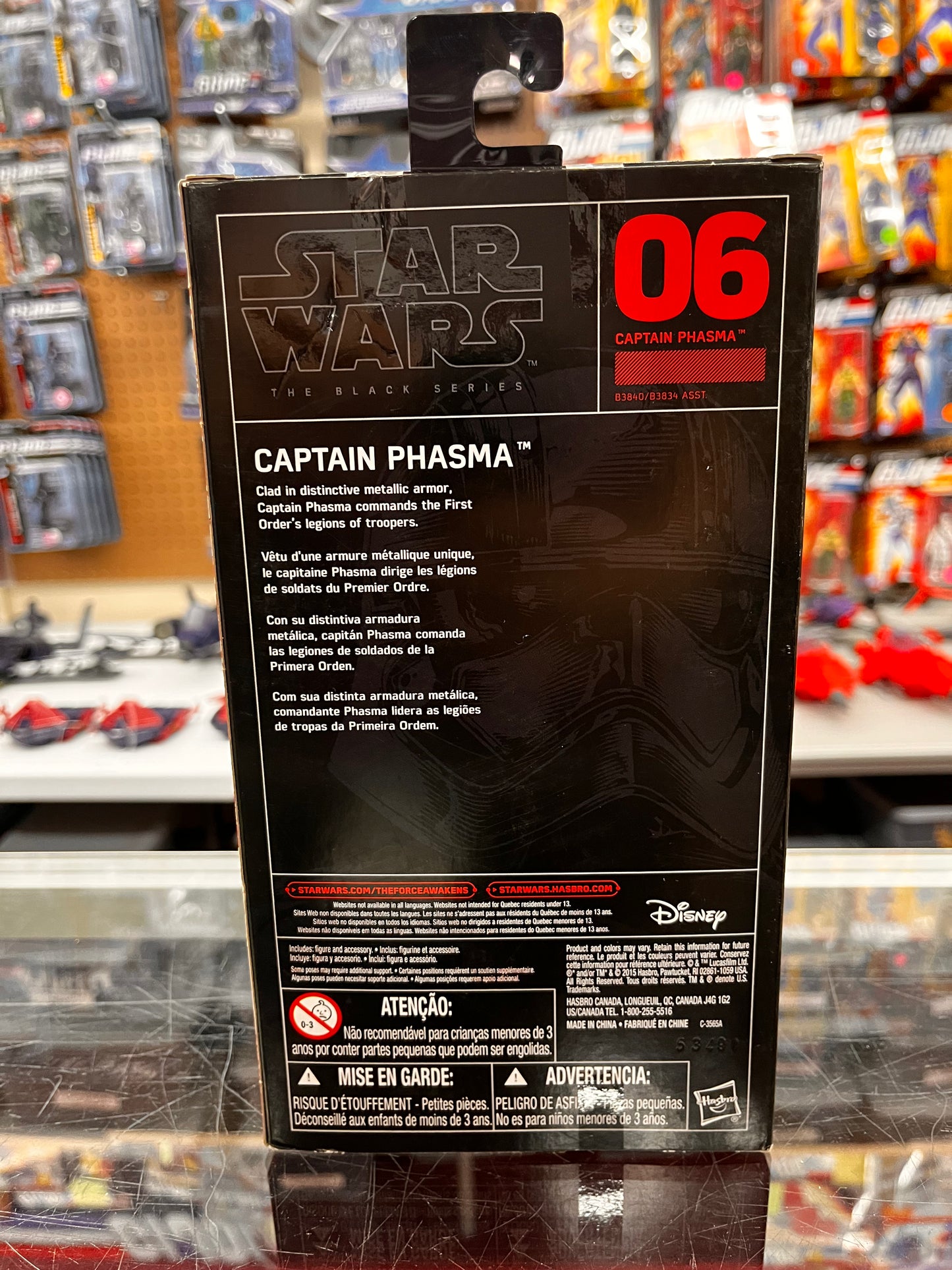 Star Wars The Black Series 6" Captain Phasma #06 Action Figure Force Awakens NEW