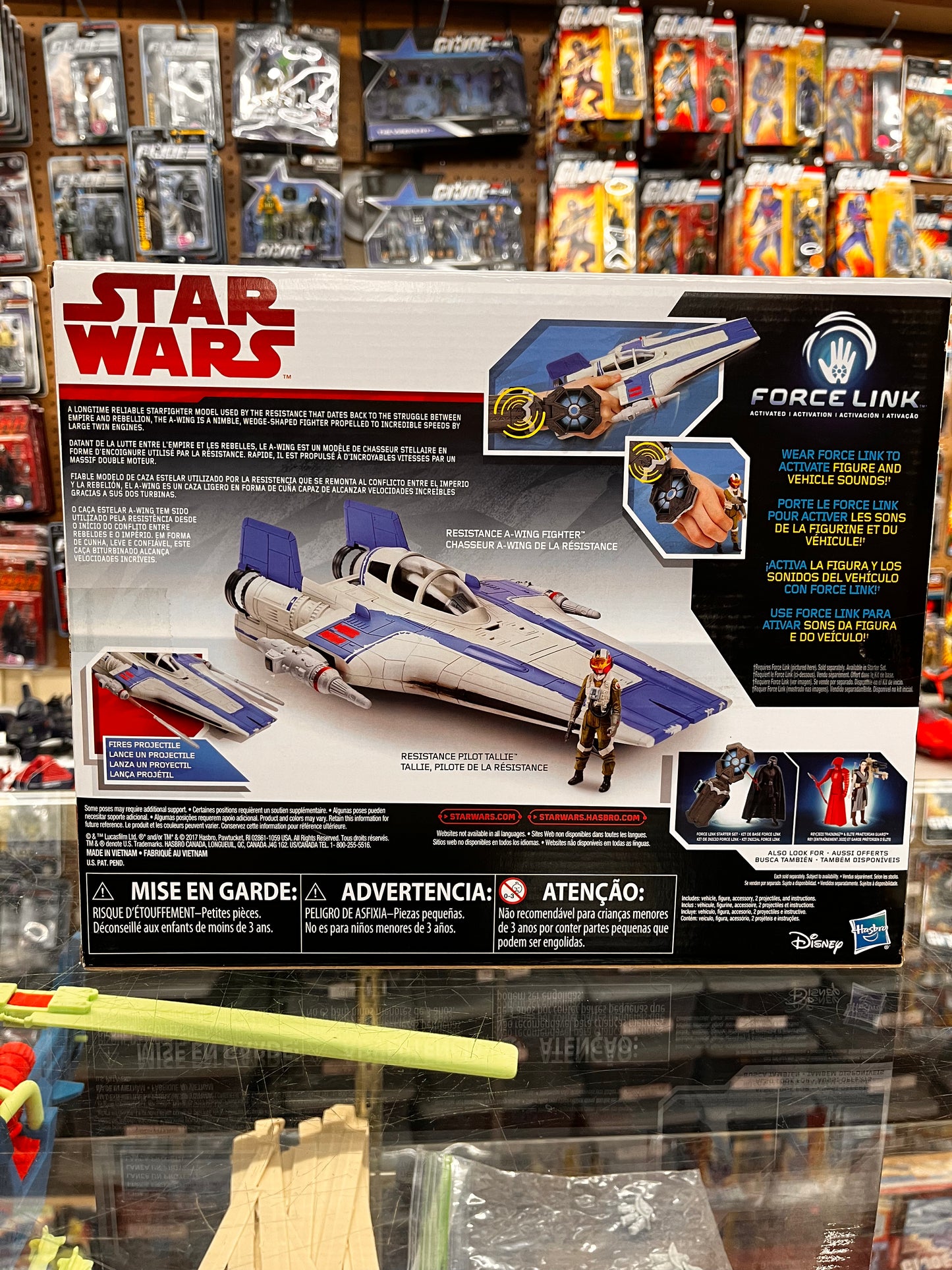 Star Wars The Last Jedi Force Link Resistance A-Wing Fighter + Pilot Tallie New