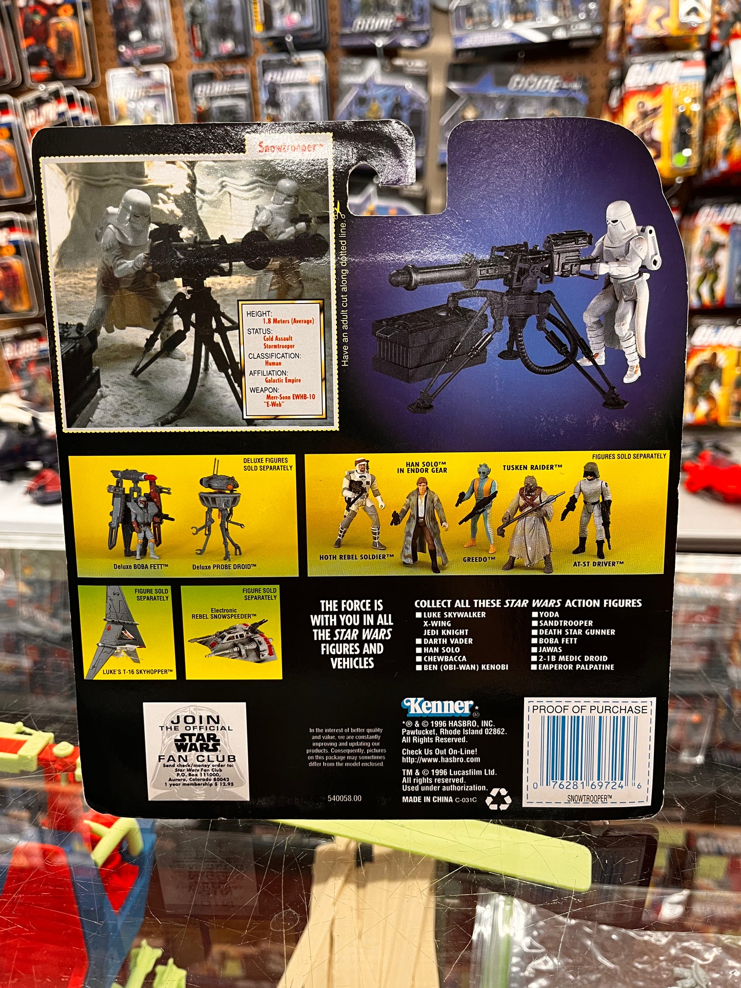 Star Wars Snowtrooper Deluxe Power Of The Force 1996 Kenner Action Figure NIB