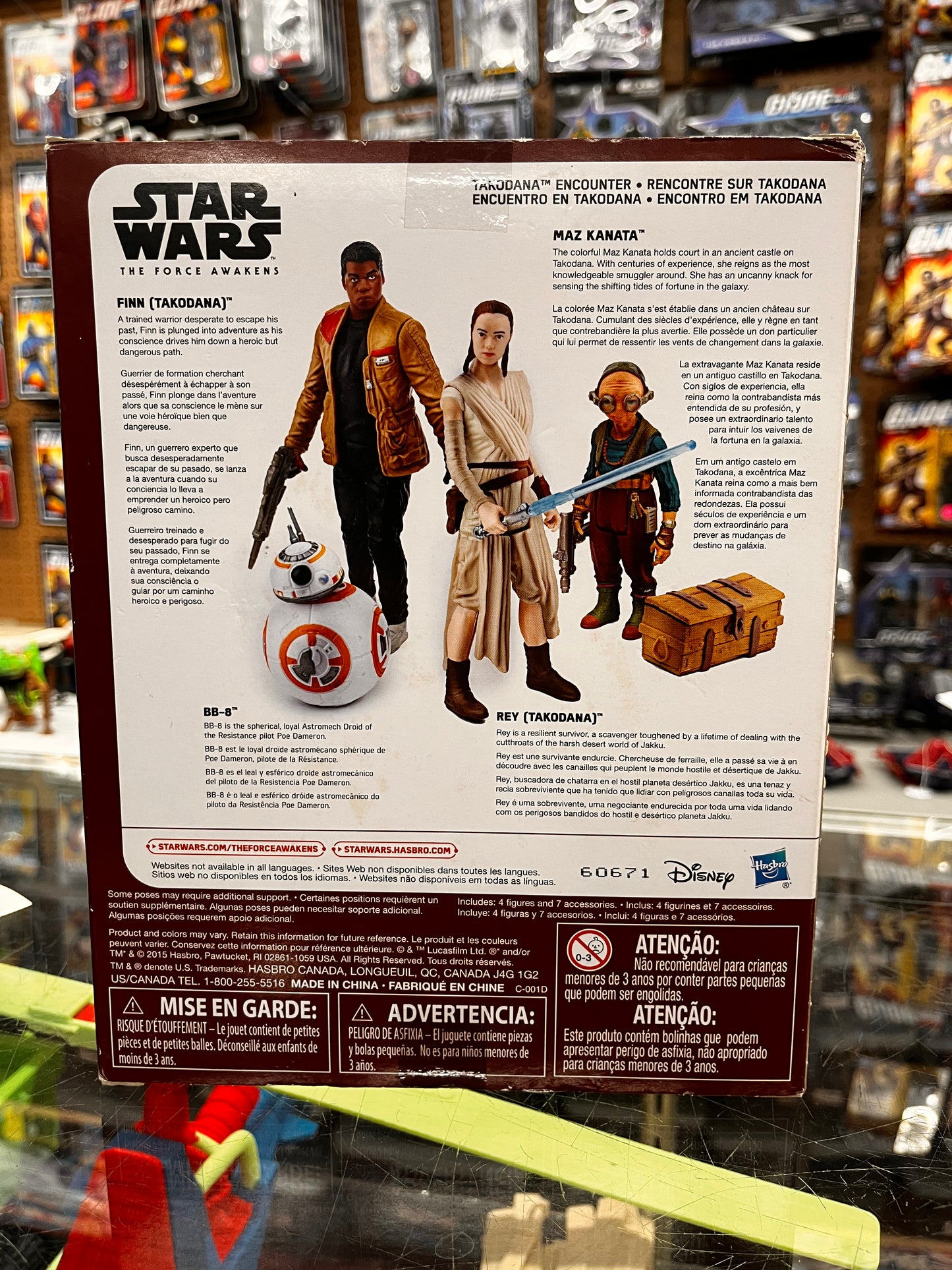 Star Wars The Force Awakens Takodana Encounter Action Figure Set NEW 3.75" BB-8
