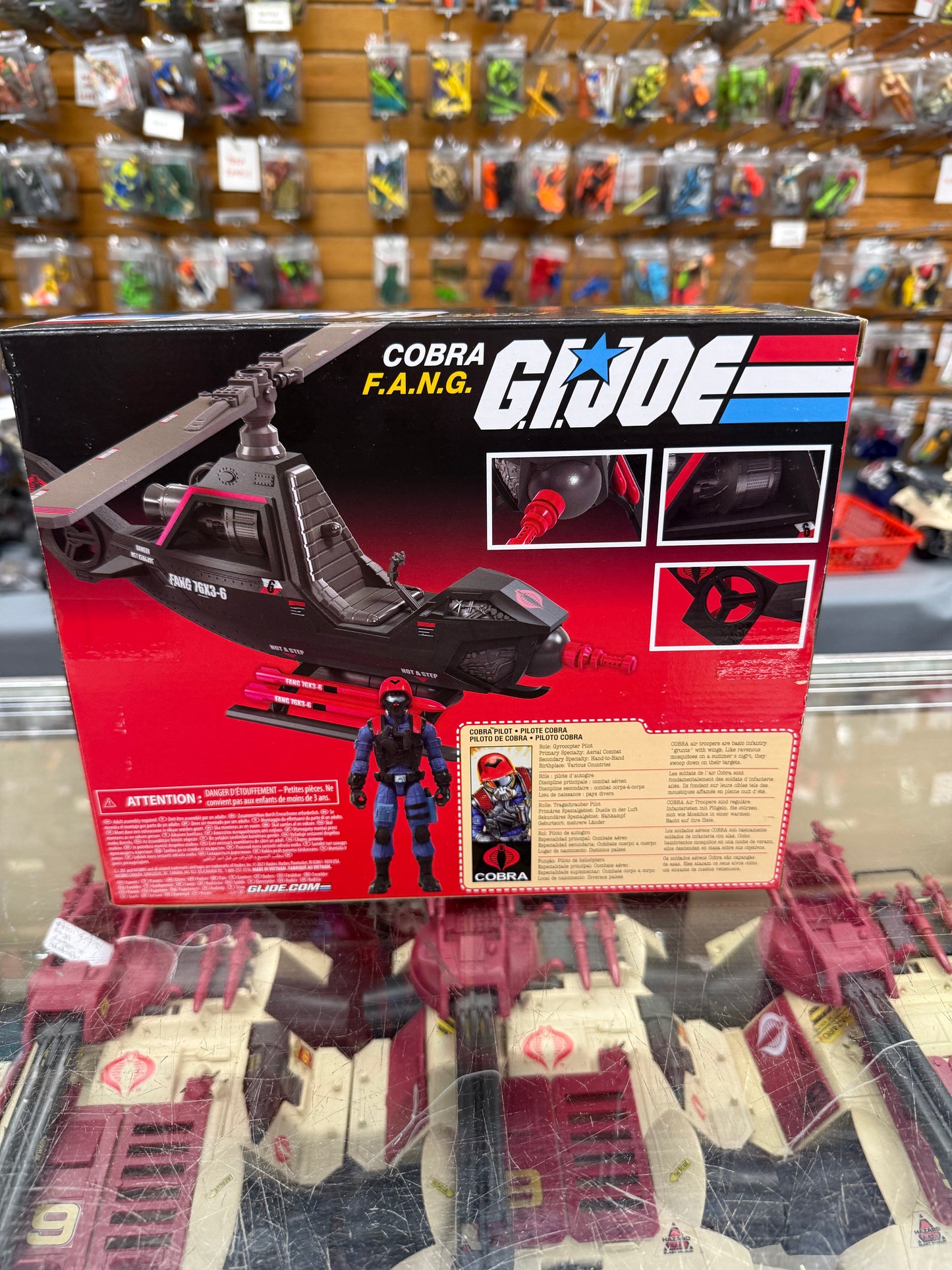 COBRA FANG VEHICLE FIGURE COMBO BOXED SET GI JOE RETRO 1:18