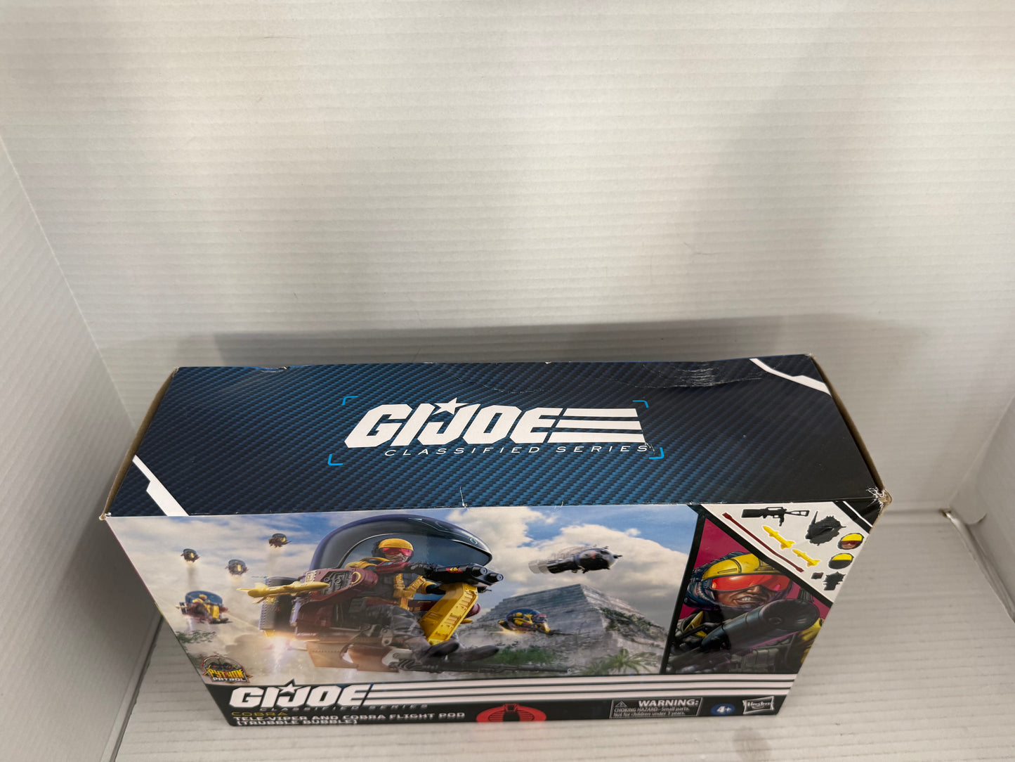 G.I. JOE Classified Tele-Viper & Cobra Flight Pod (Trubble Bubble) Box Damage