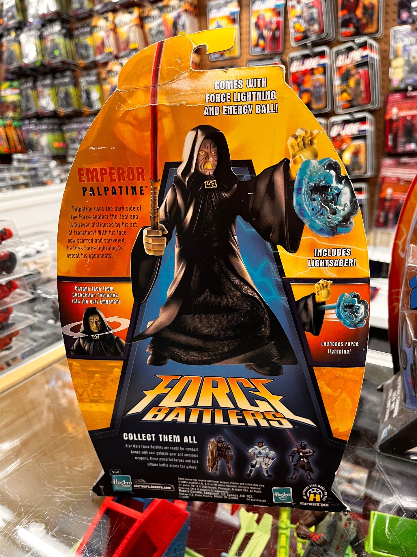 Star Wars Force Battlers 8" DARTH SIDIOUS EMPEROR PALPATINE New Lightsaber 2005