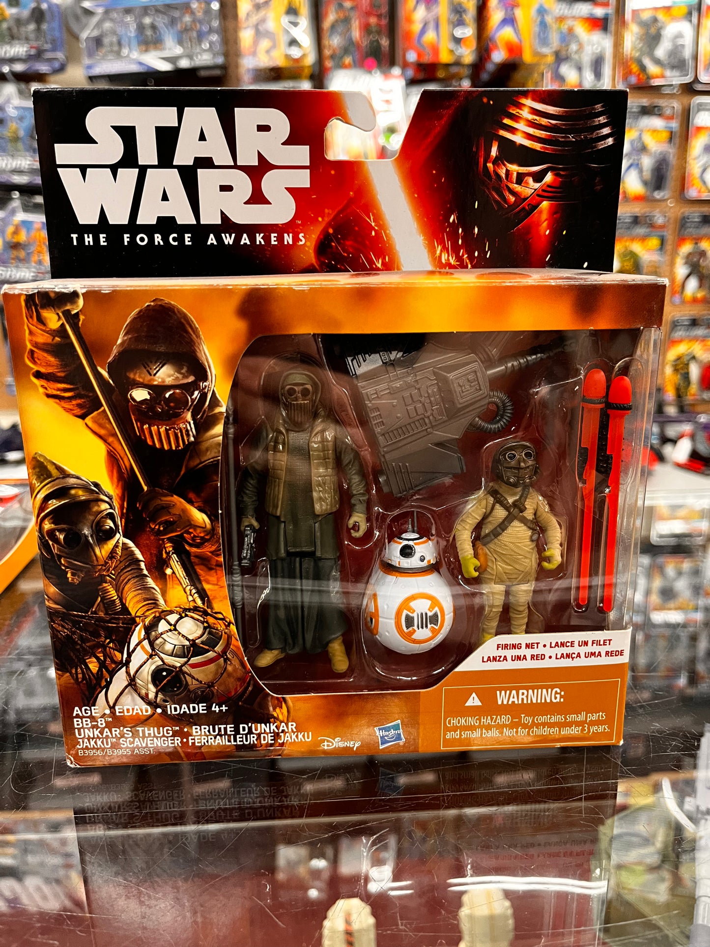Star Wars The Force Awakens 3 Pack BB-8 Unkar's Thug Jakku Scavenger Figures
