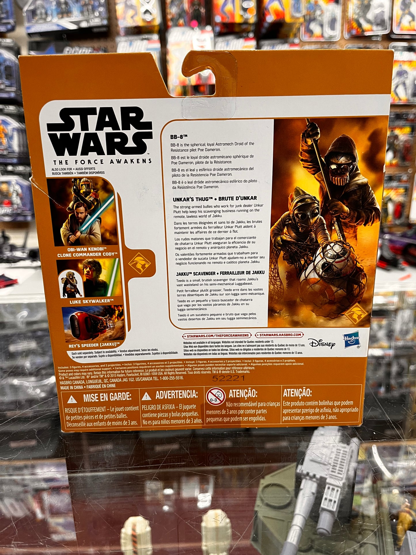 Star Wars The Force Awakens 3 Pack BB-8 Unkar's Thug Jakku Scavenger Figures