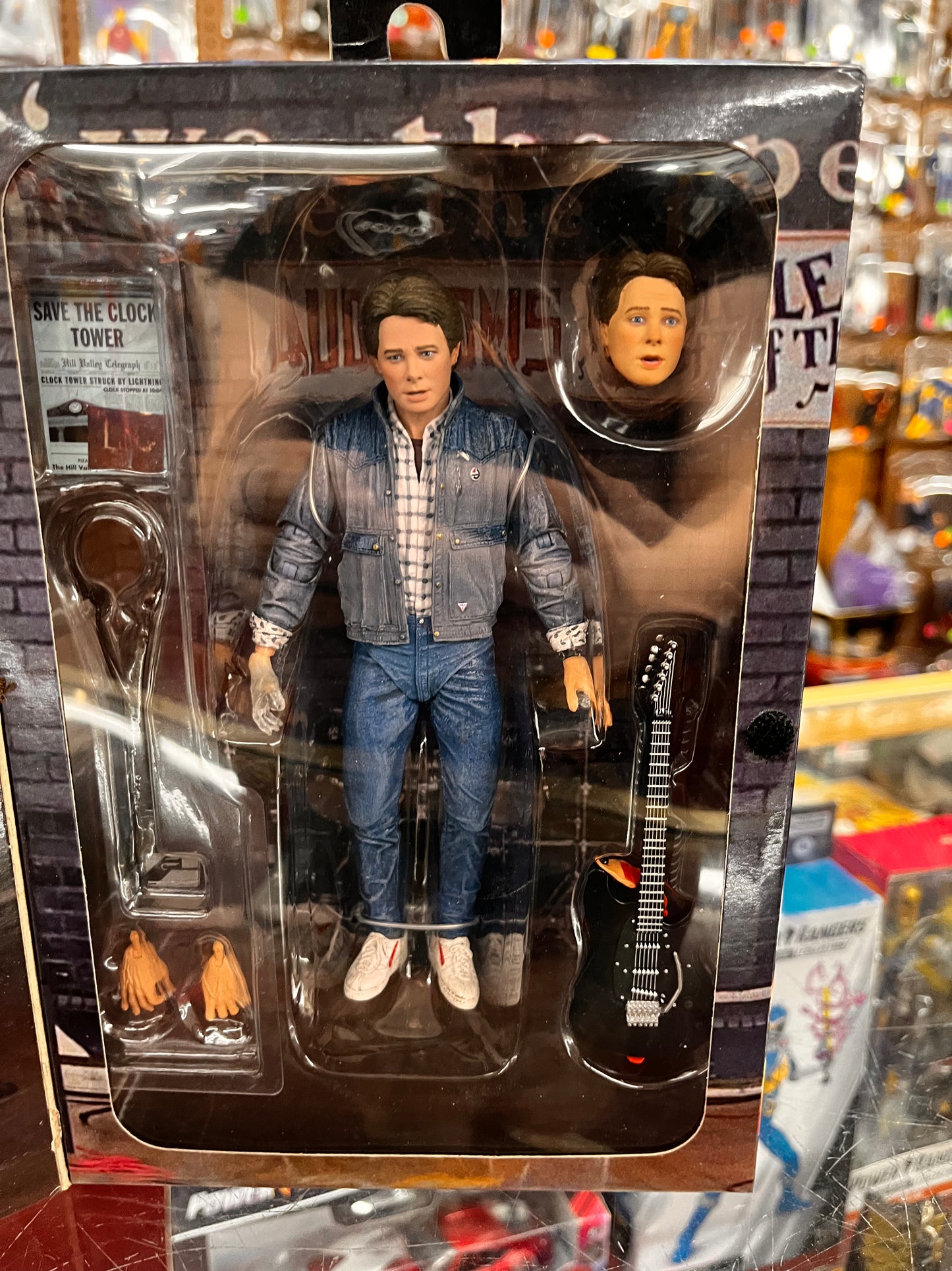 NECA BACK TO THE FUTURE I/1 ULTIMATE '85 AUDITION MARTY McFLY 7" ACTION FIGURE