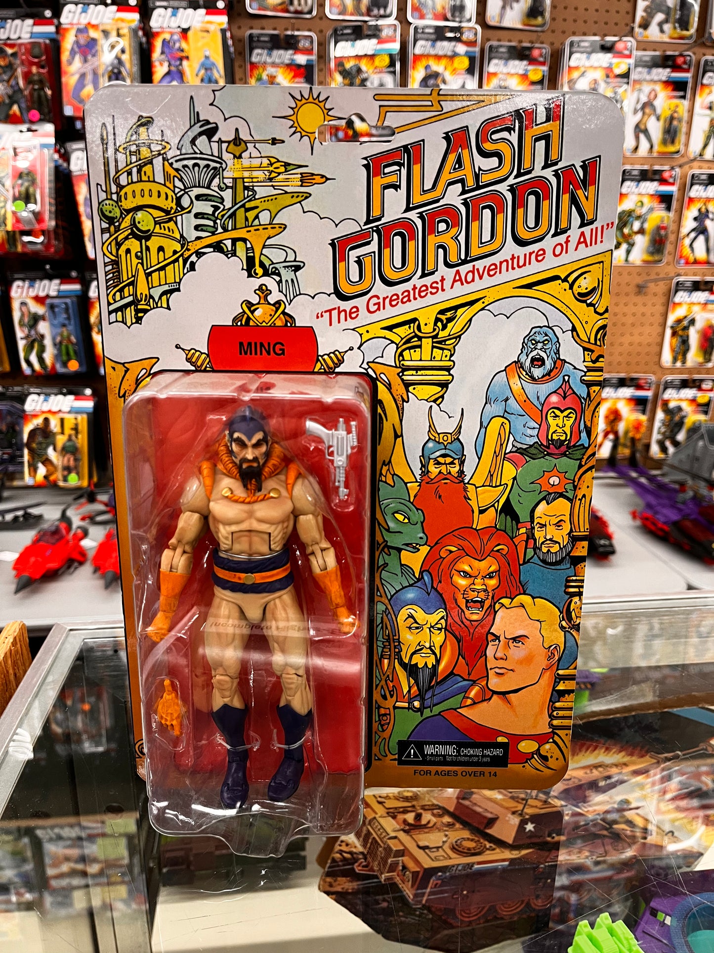 NECA Flash Gordon MING the Merciless Carded 8" Action Figure