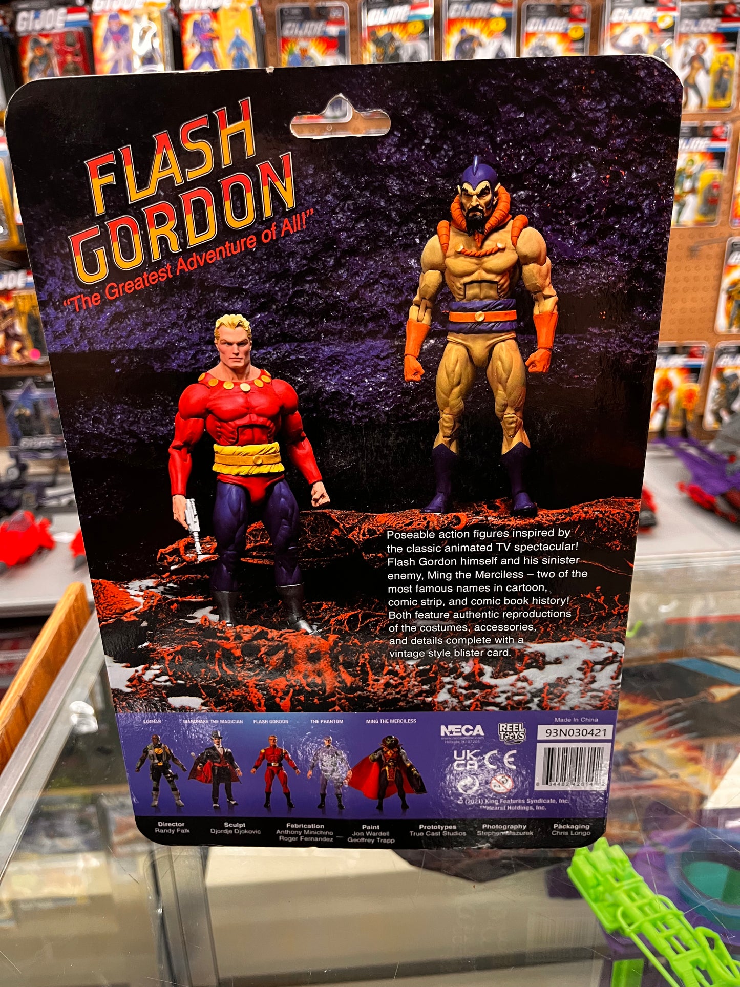 NECA Flash Gordon MING the Merciless Carded 8" Action Figure