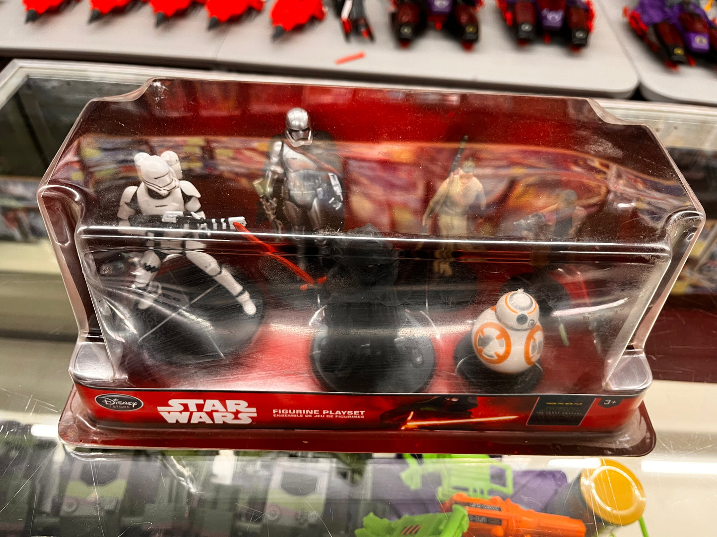 NEW | Disney Store STAR WARS THE FORCE AWAKENS Toy FIGURES SET BB8 Rey Kylo Ren