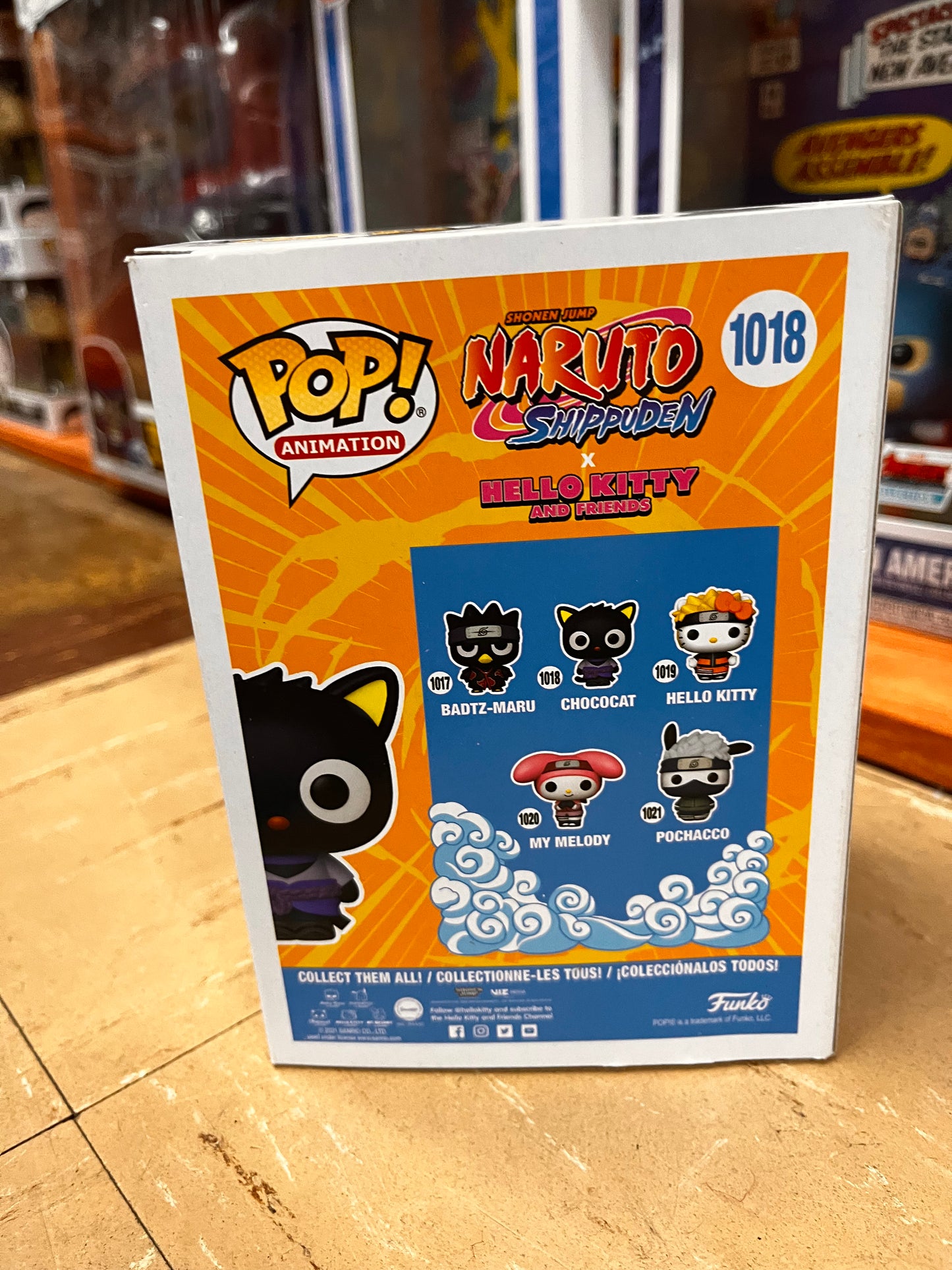 Naruto Shippuden Sanrio Hello Kitty Chococat POP! Anime Toy #1018 FUNKO NEW NIB