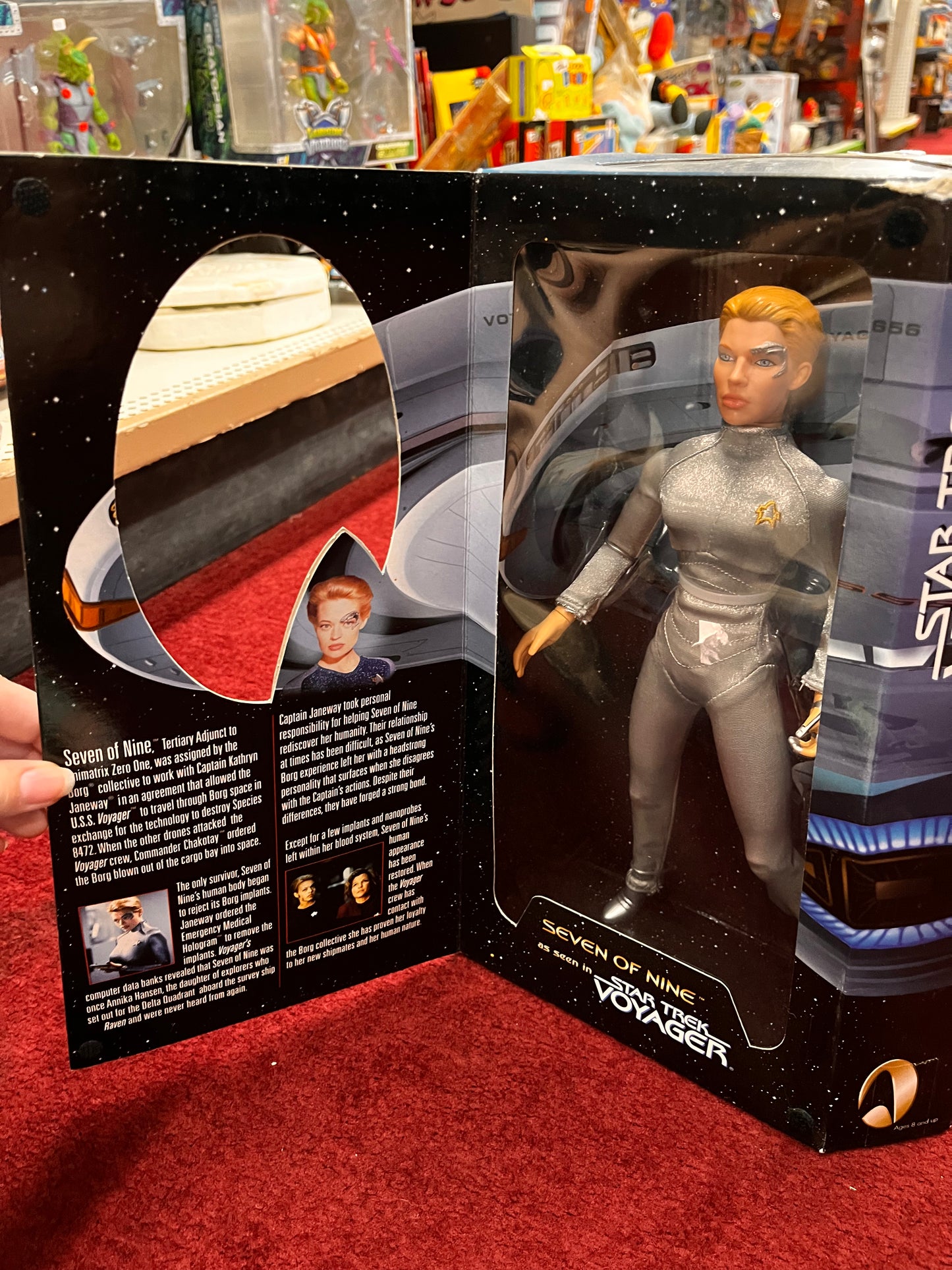 Rare SEVEN of NINE 12" FIGURE VOYAGER WOMEN STAR TREK PLAYMATES 7 of 9 Jeri Ryan