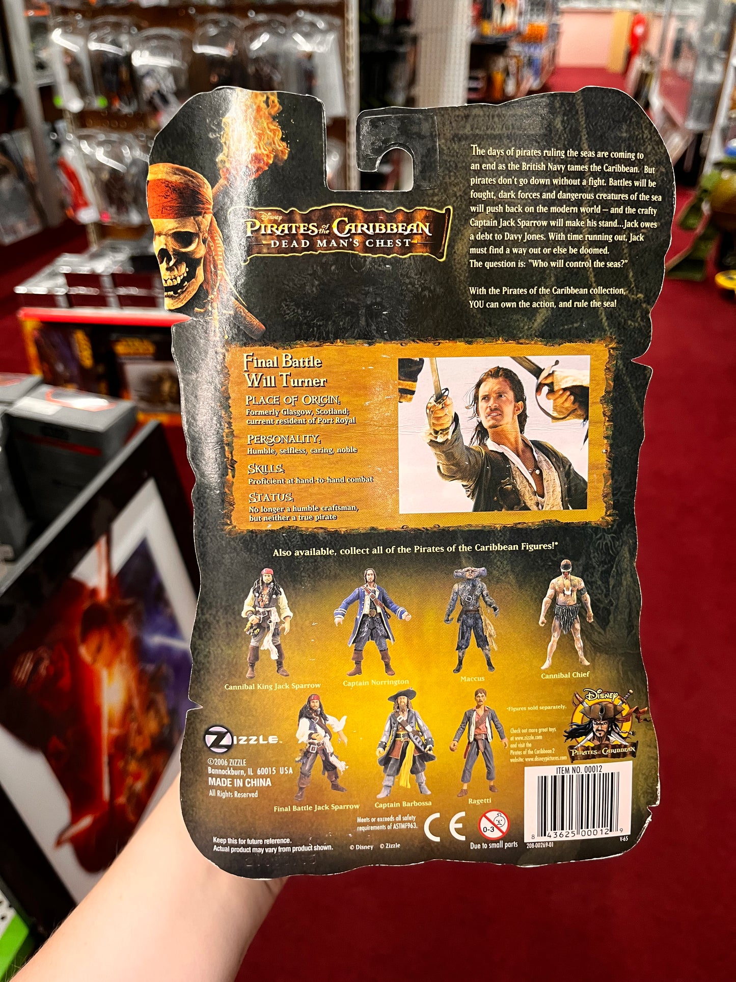 Pirates Of The Caribbean #18 'Final Battle Will Turner' 3.75" Action Figure 2006