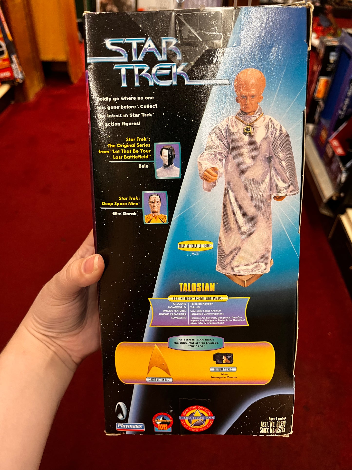 New Star Trek TALOSIAN NIB 9" Figure Warp Factor Series 5 Playmates 1998