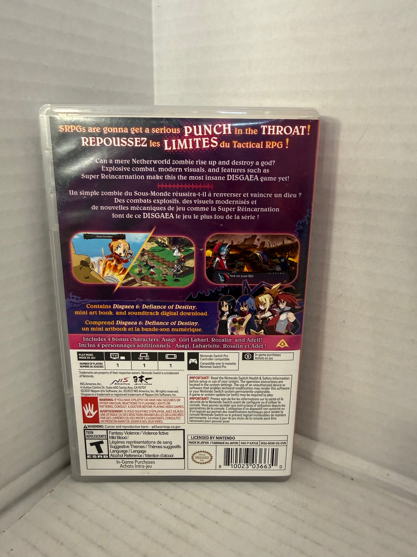 Disgaea 6: Defiance of Destiny - Nintendo Switch Includes Art Book