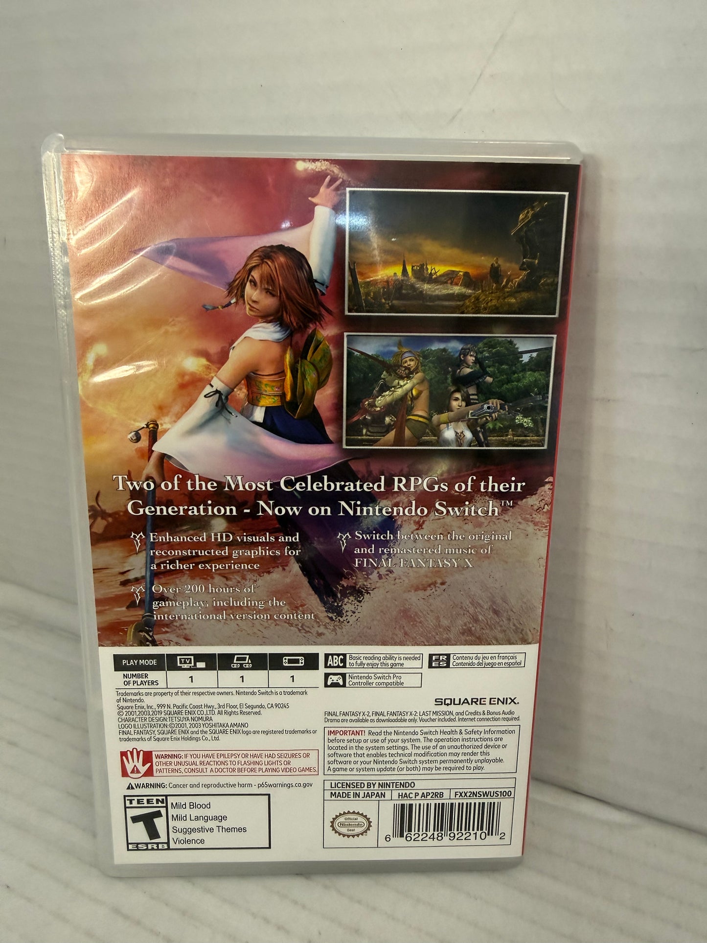 Final Fantasy X|X-2 HD Remaster - Nintendo Switch