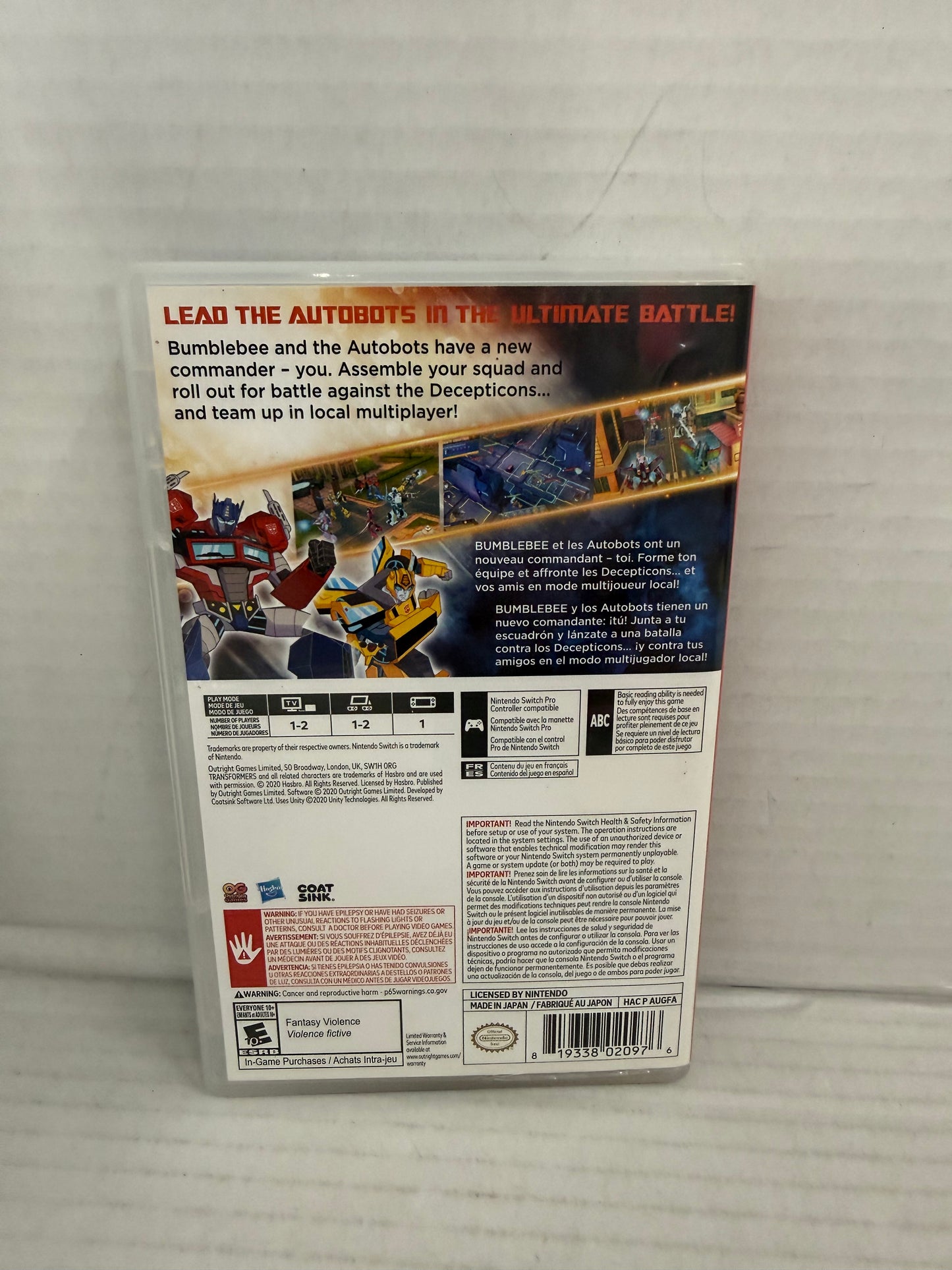 Transformers: Battlegrounds - Nintendo Switch