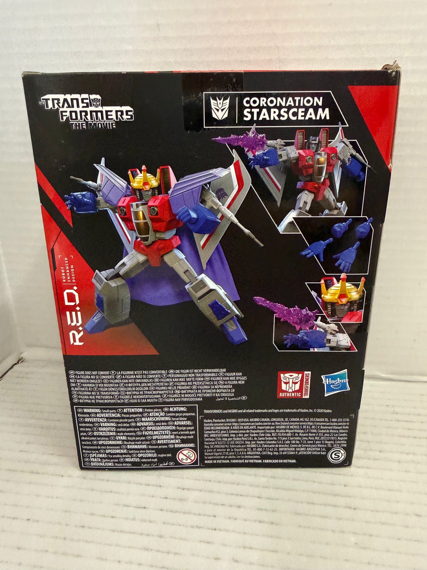 G1 Transformers R.E.D. CORONATION STARSCREAM Hasbro