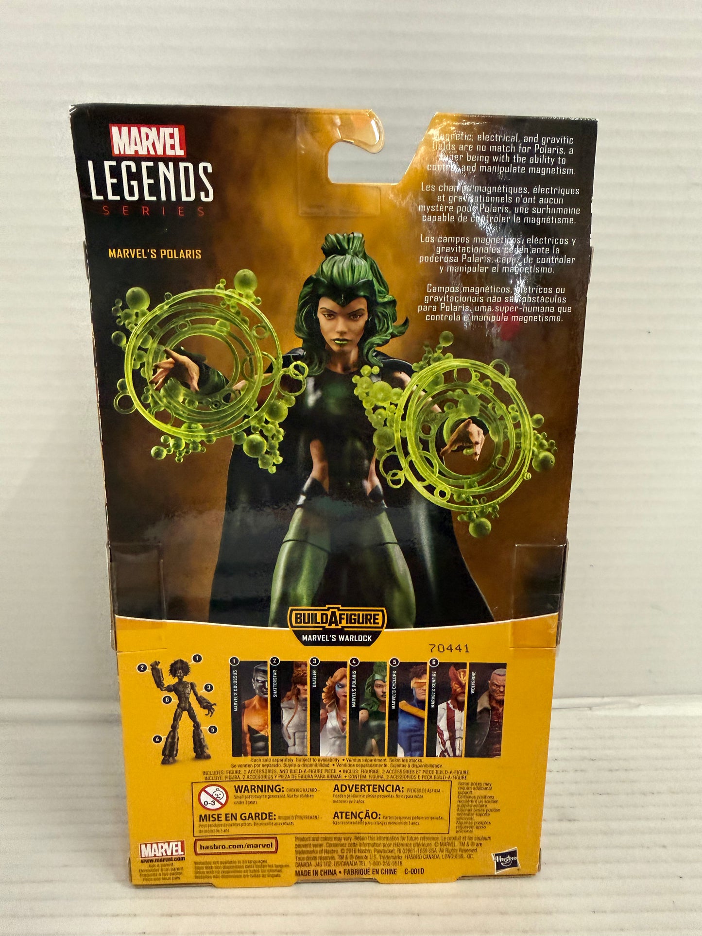 Marvel Legends X-Men Polaris 6" figure Warlock BAF MIP