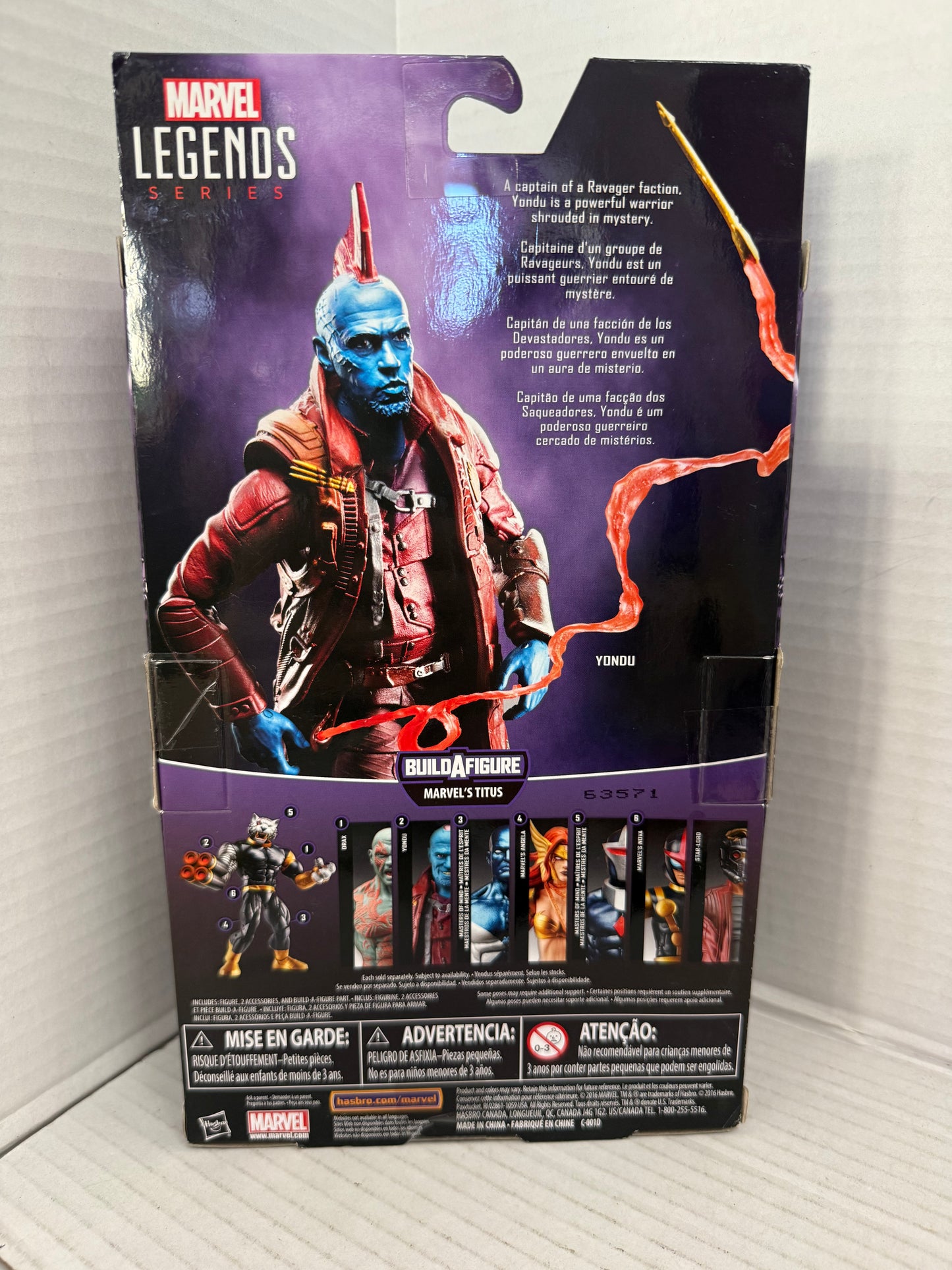 Marvel Legends: Guardians Of The Galaxy Vol. 2- Yondu 6" Figure - Titus BAF
