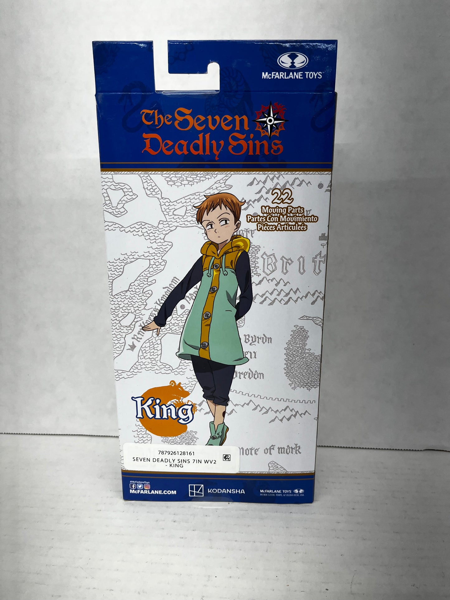 The Seven Deadly Sins King & Oslo Toy Action Figure NEW SEALED 7" McFarlane Toys