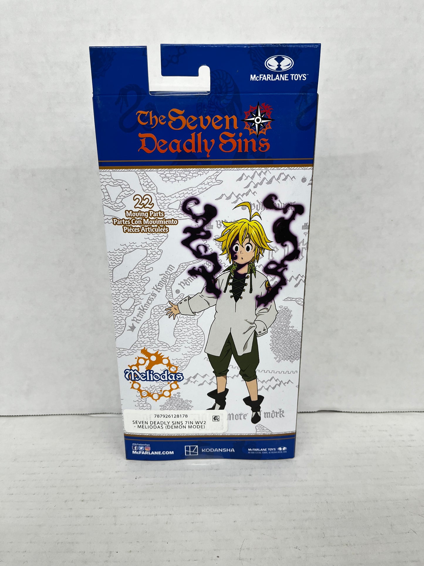 The Seven Deadly Sins Meliodas Demon Mode Sword Action Figure 7" McFarlane Toys