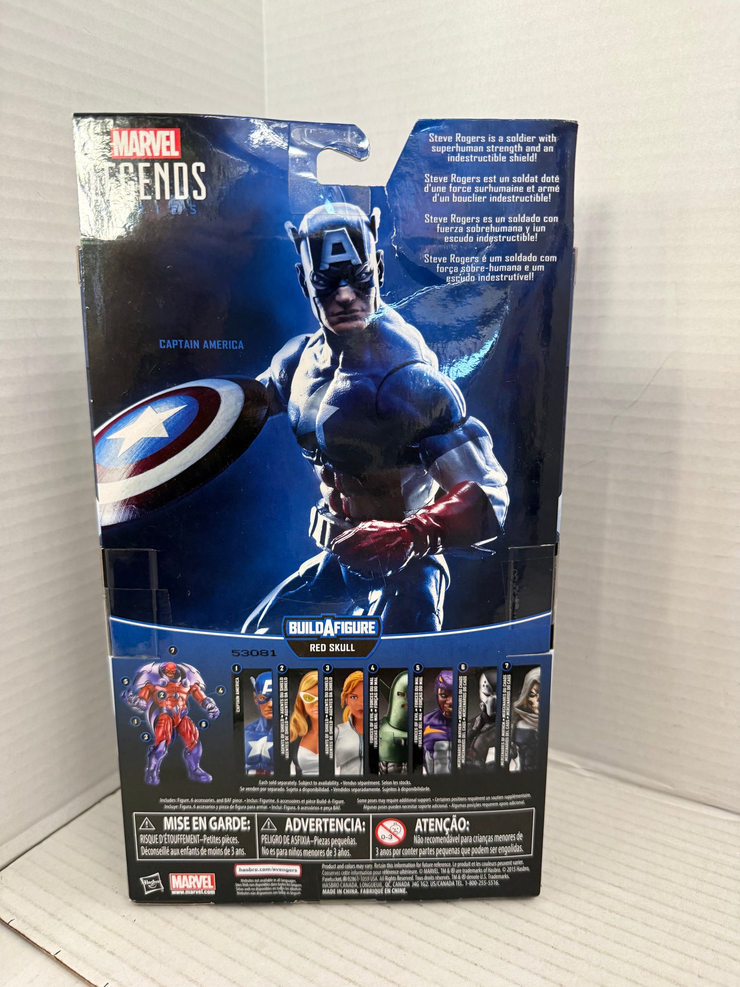 Marvel Legends Red Skull Wave Captain America Wolf Head